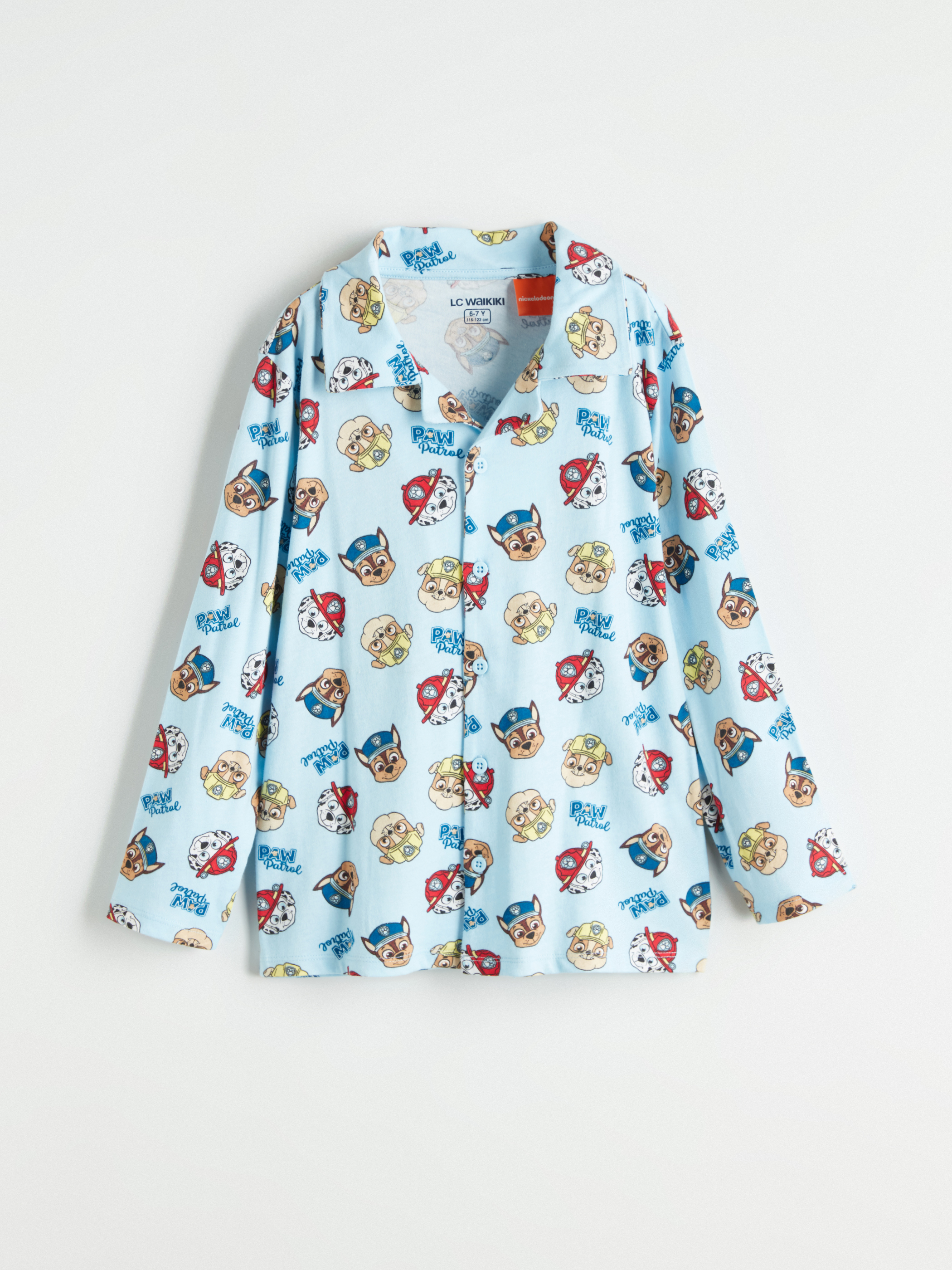 Mavi Desenli Erkek Çocuk Pijama Üst