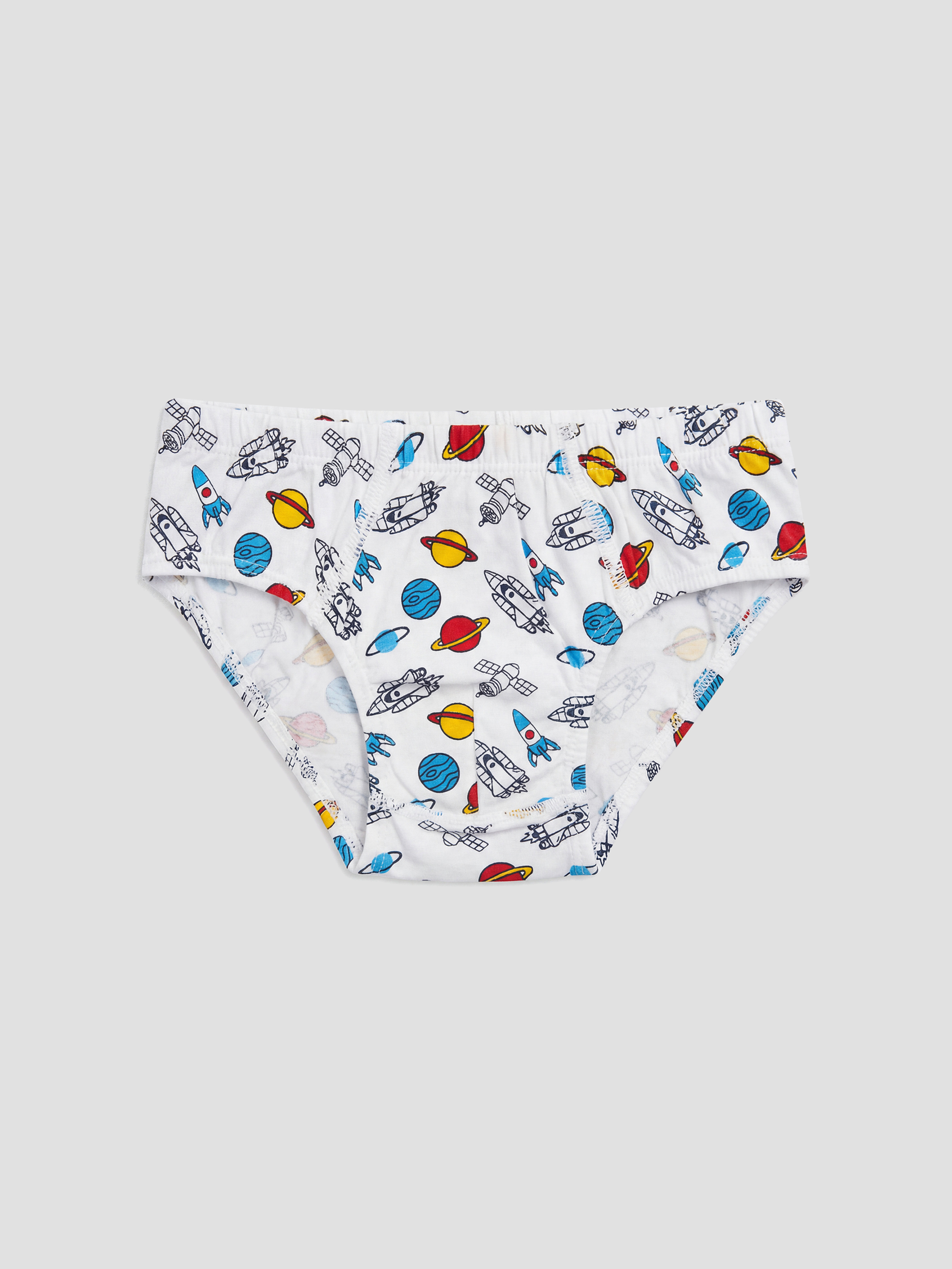 Beyaz Erkek Çocuk Külot 3'lü-2