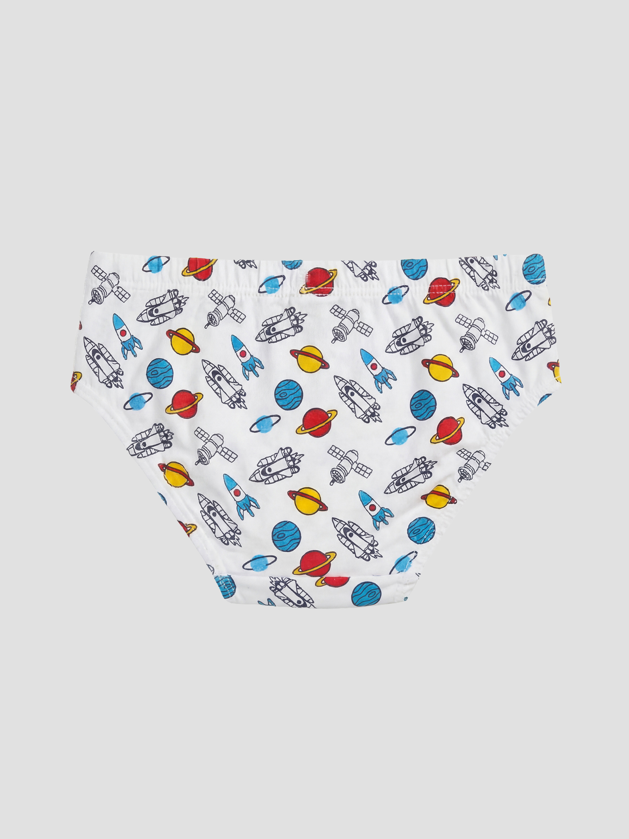 Beyaz Erkek Çocuk Külot 3'lü-3