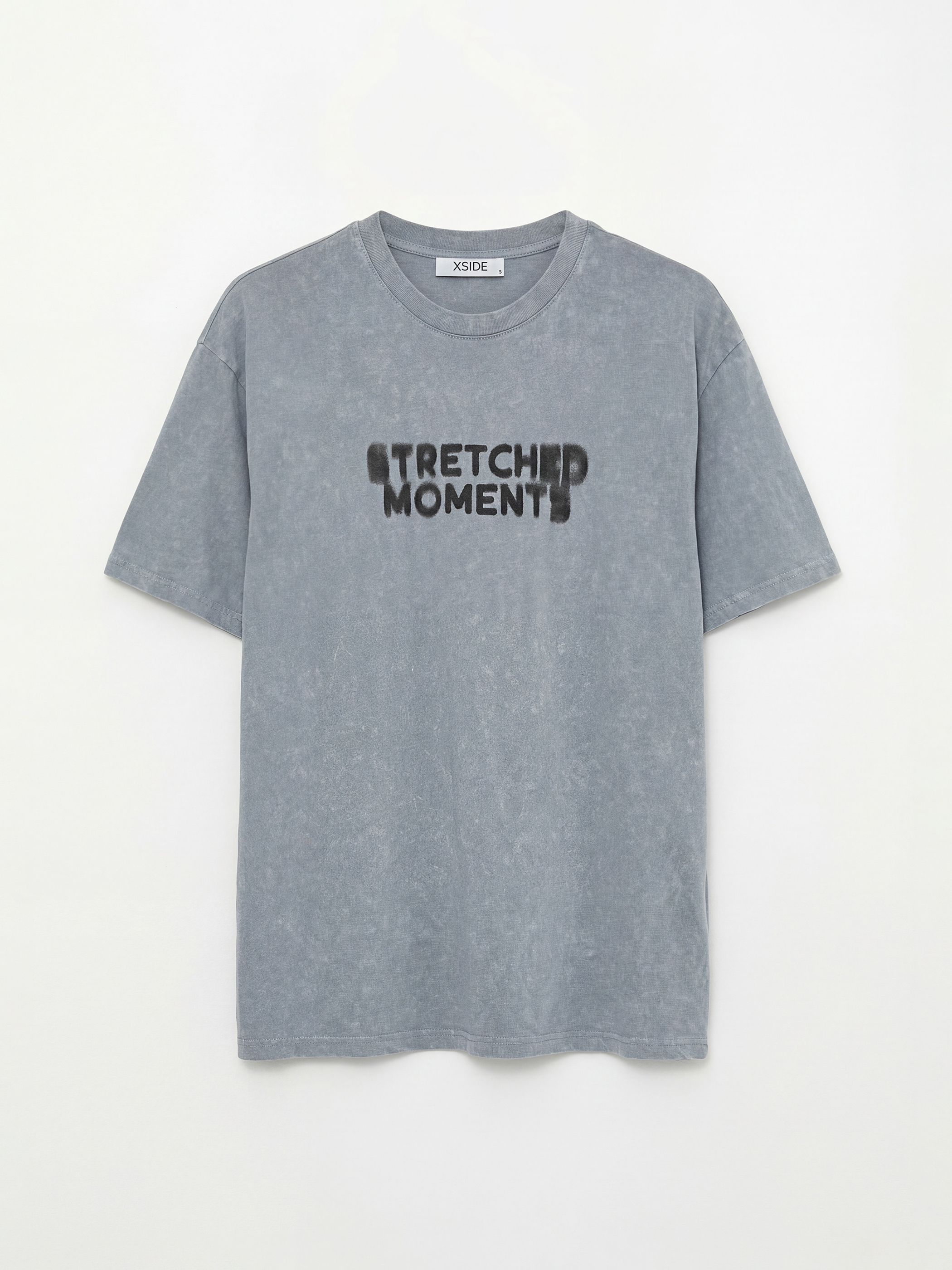 XSIDE Bisiklet Yaka Baskılı Erkek Tişört - W52564Z8-FHM