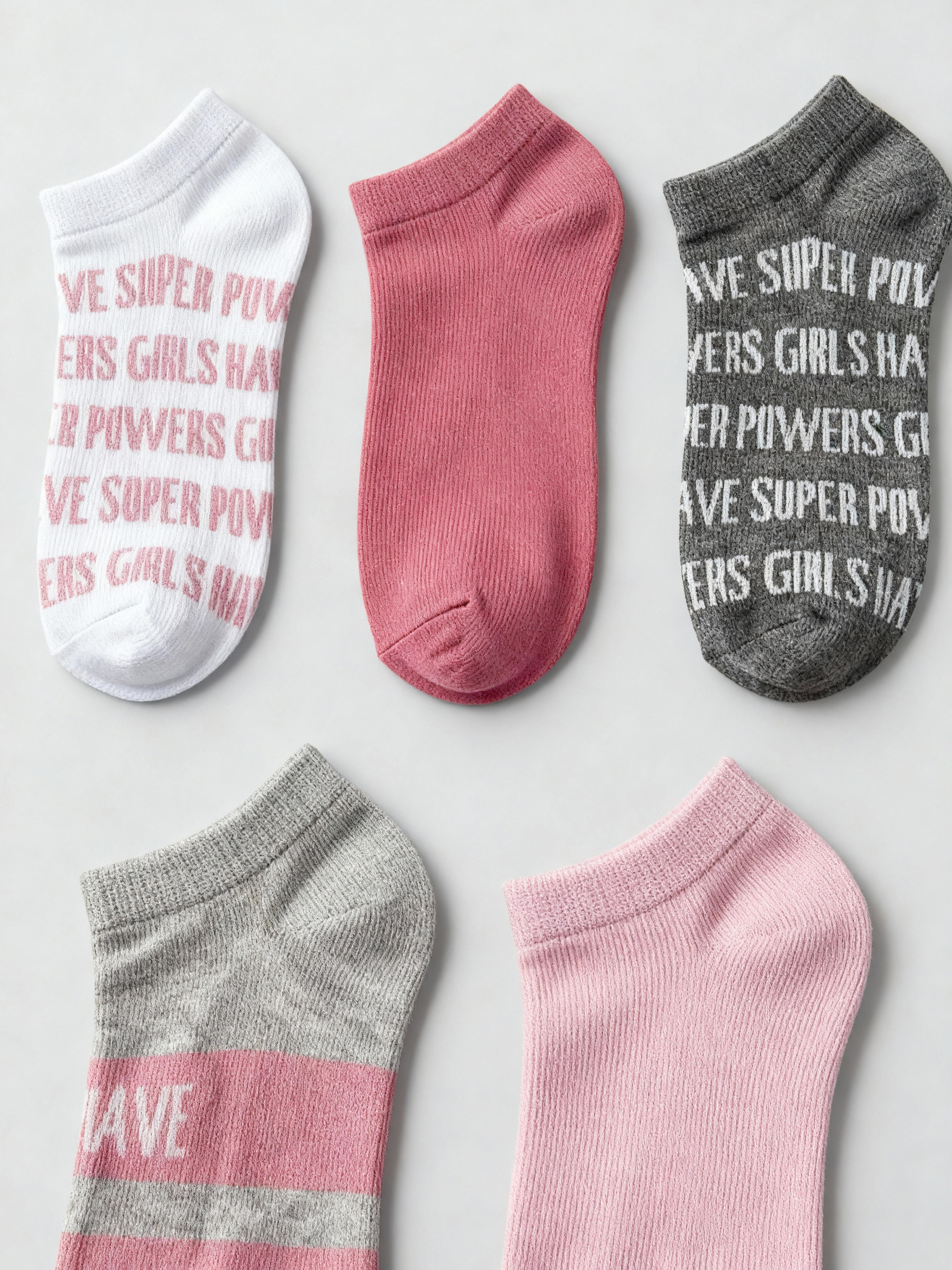 Woman GREY Trainer Socks-1