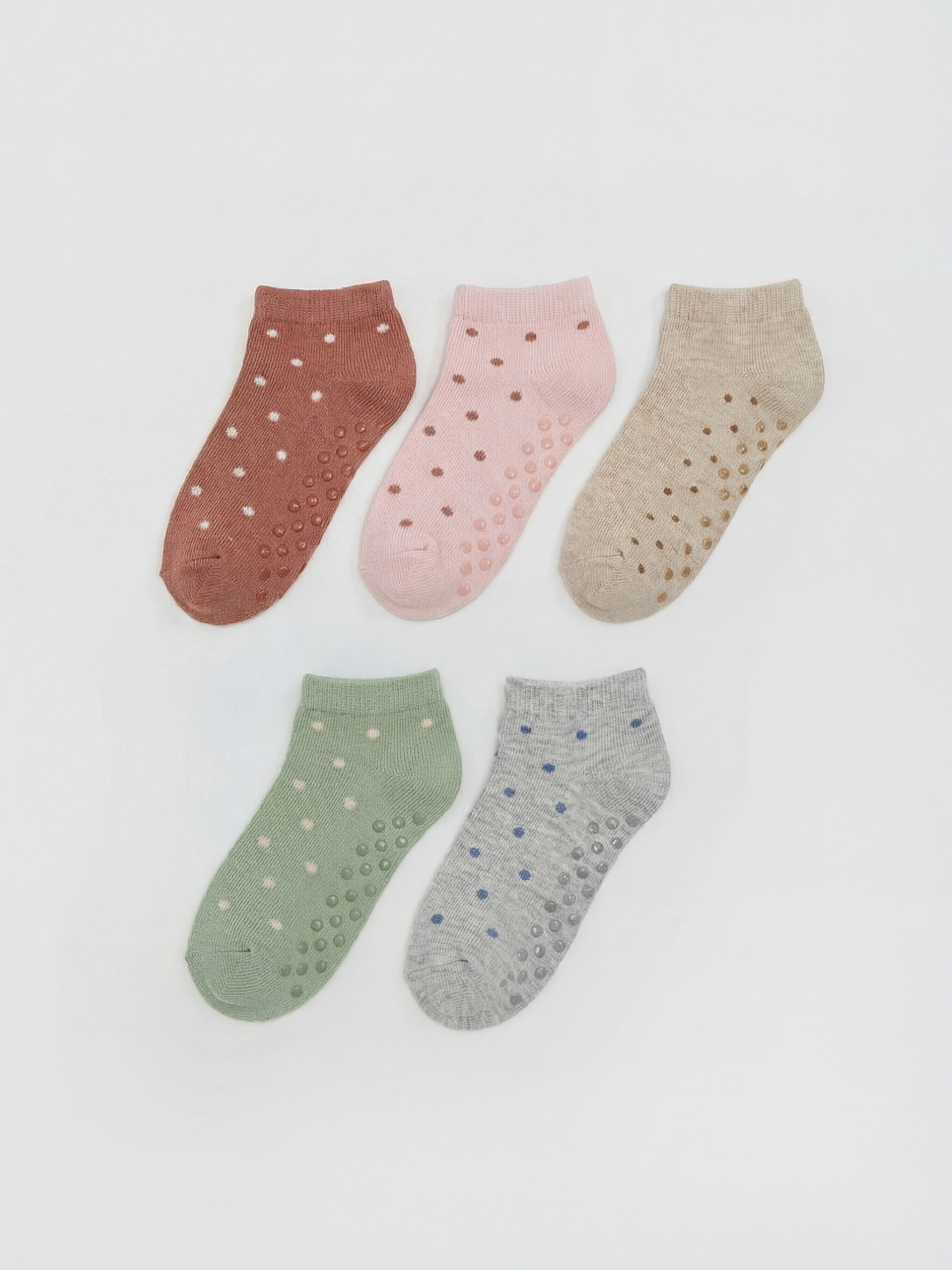LCW baby Baskılı Kız Bebek Soket Çorap 5'li - W58602Z1-DS4
