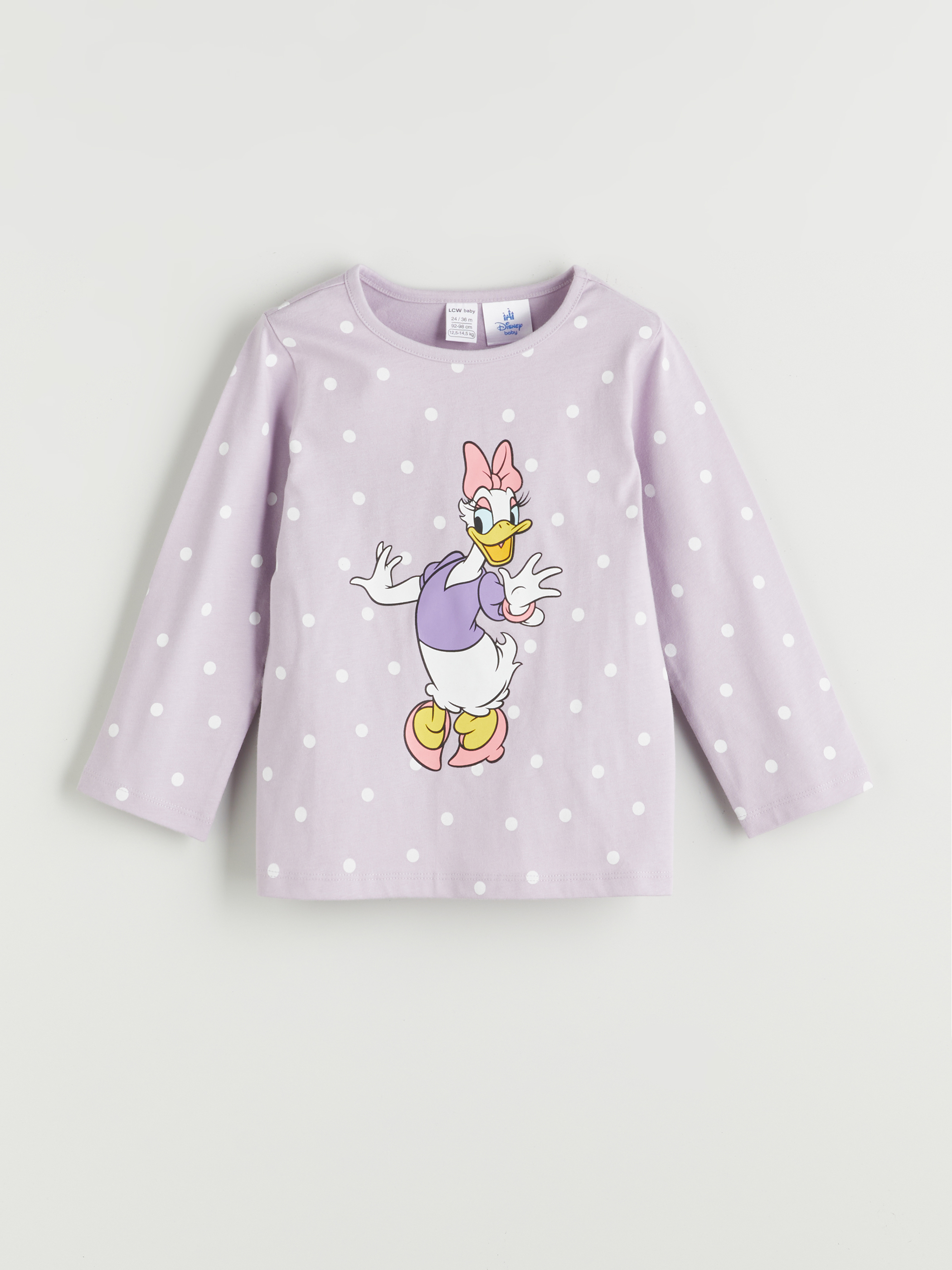 LCW baby Daisy Duck Baskılı Kız Bebek Tişört