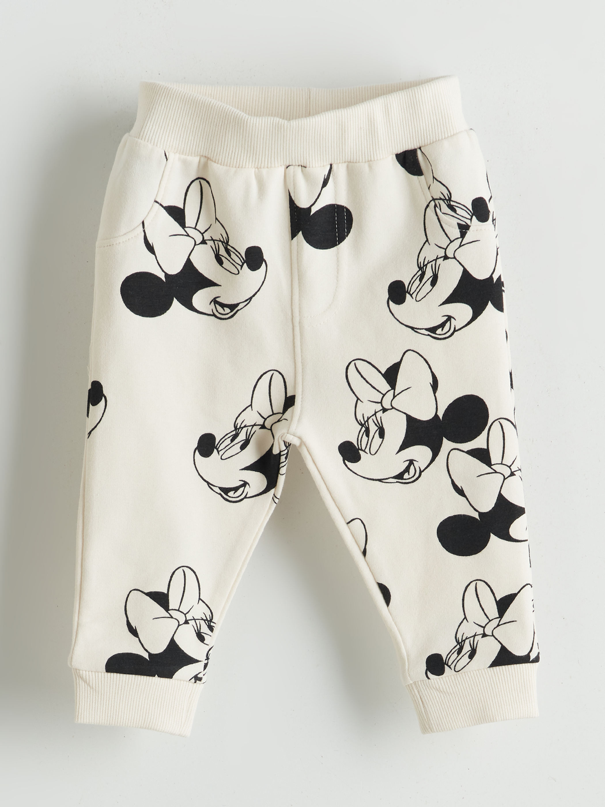 LCW baby Minnie Mouse Baskılı Kız Bebek Jogger Eşofman Altı