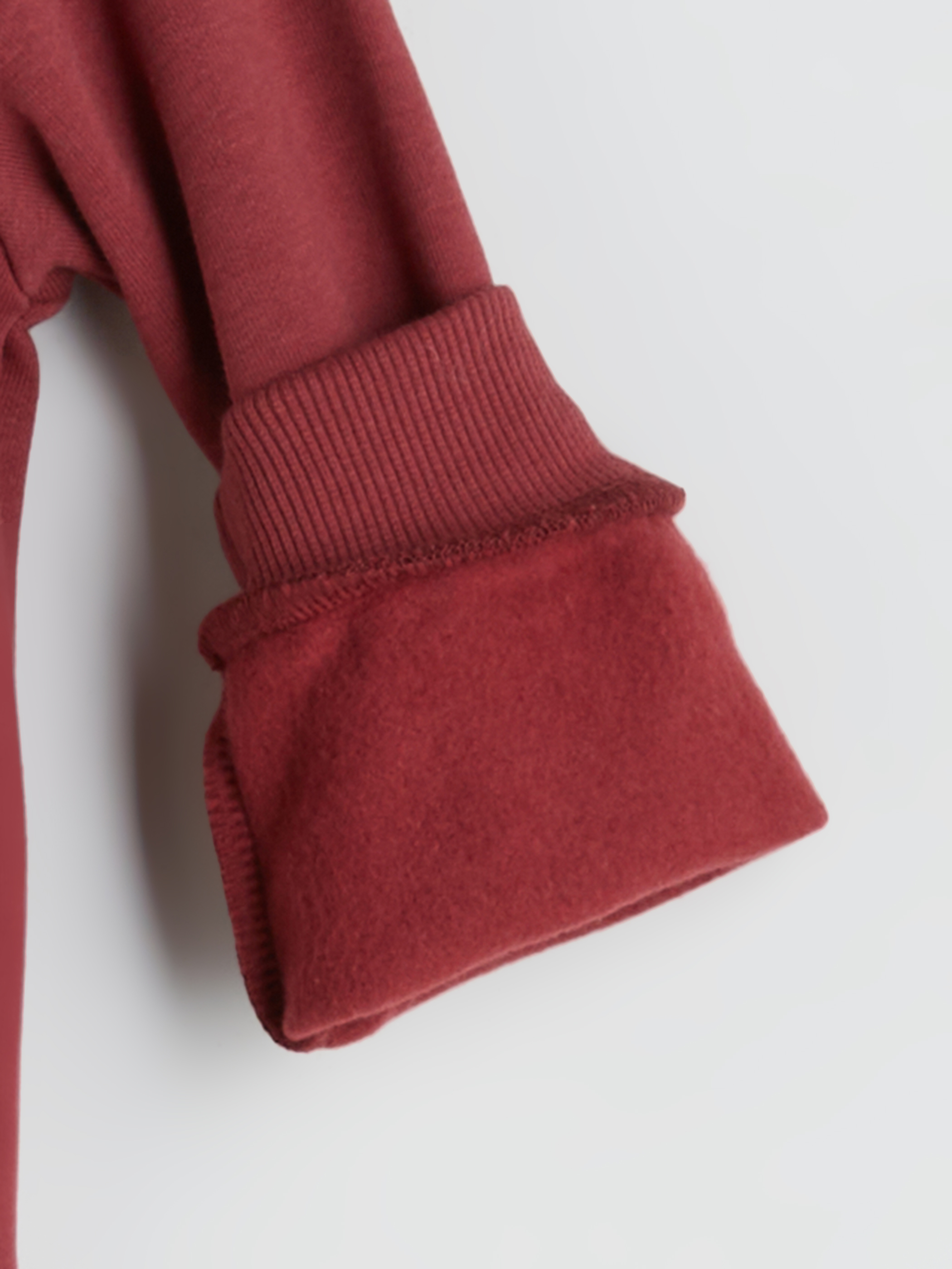 Bordo Erkek Çocuk Kalın Sweatshirt-3