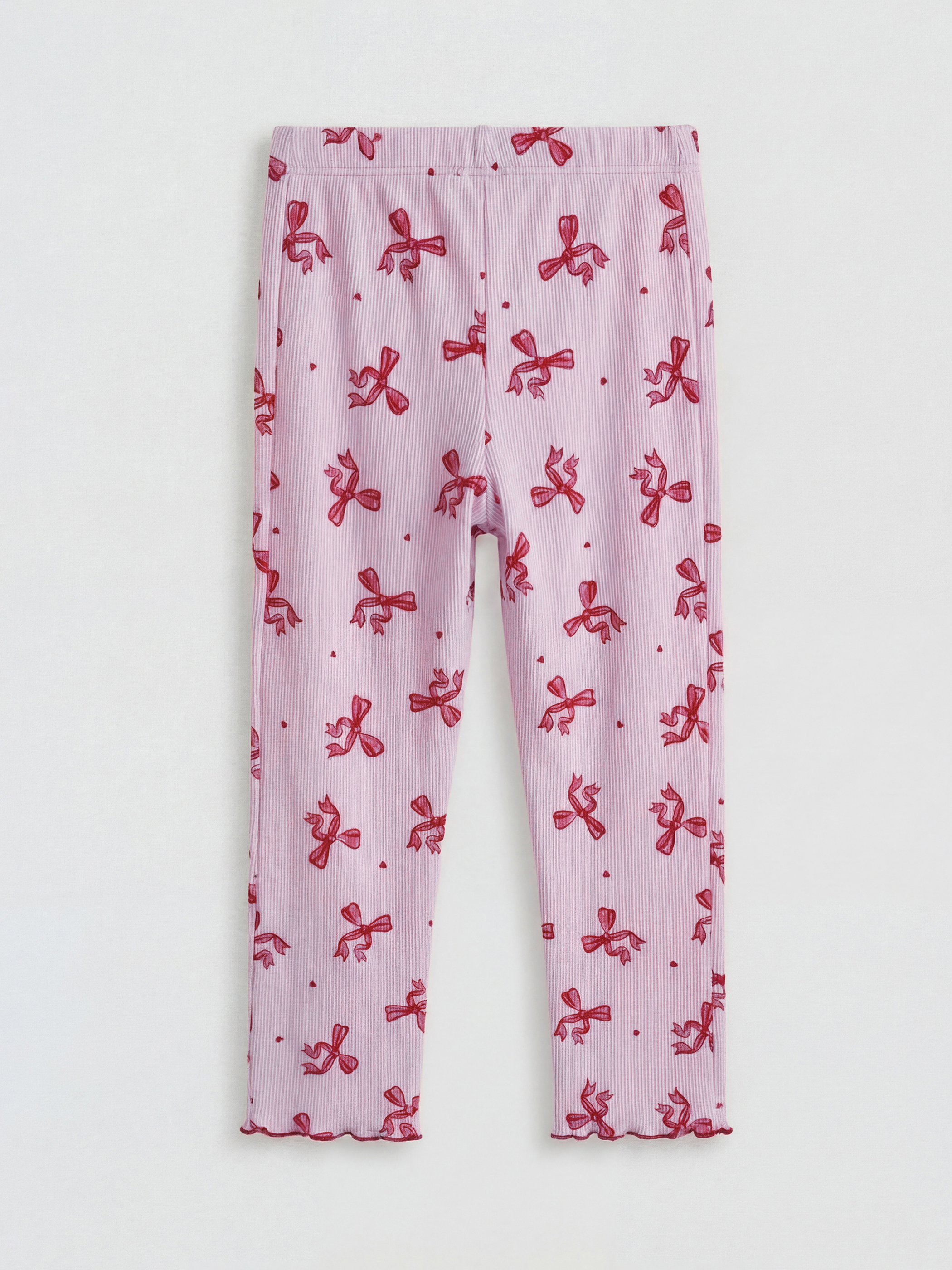 Қыздар қызғылт Пижама шалбары-1