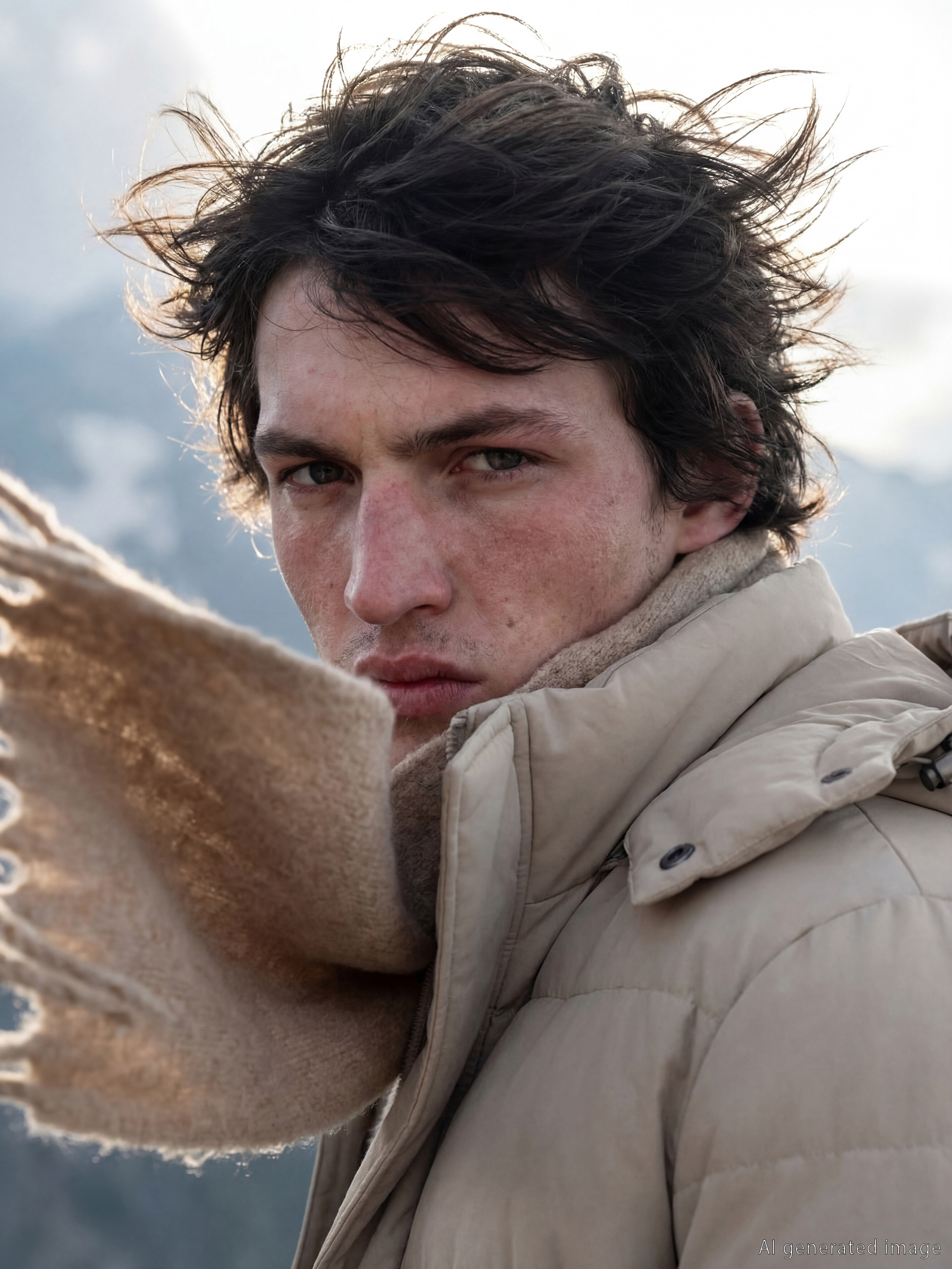 LCW Vision Rahat Kalıp Kapüşonlu Erkek Şişme Mont - W5CF64Z8-CR8