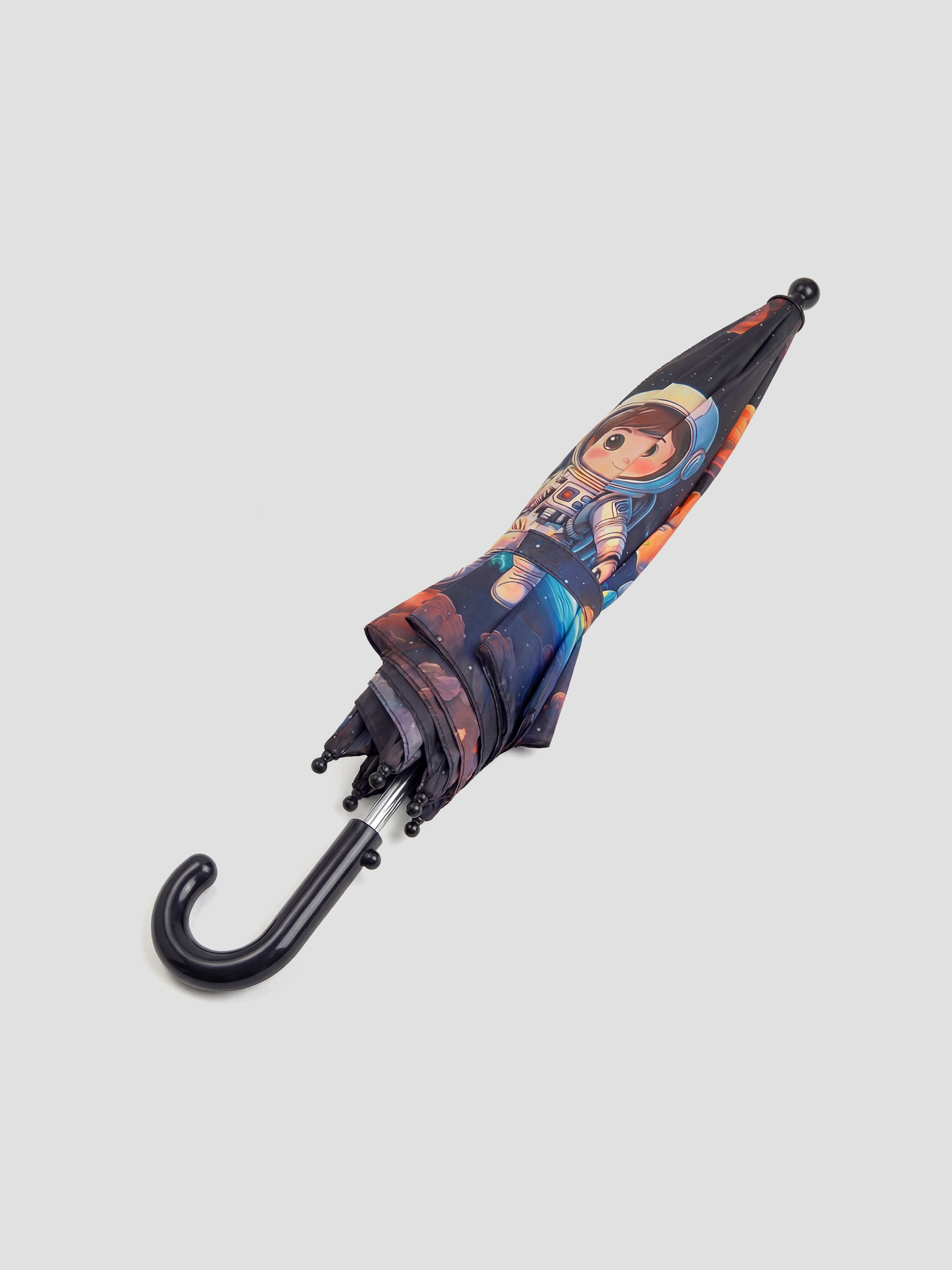 Planet Bedruckter Kinder Automatik-Regenschirm-4