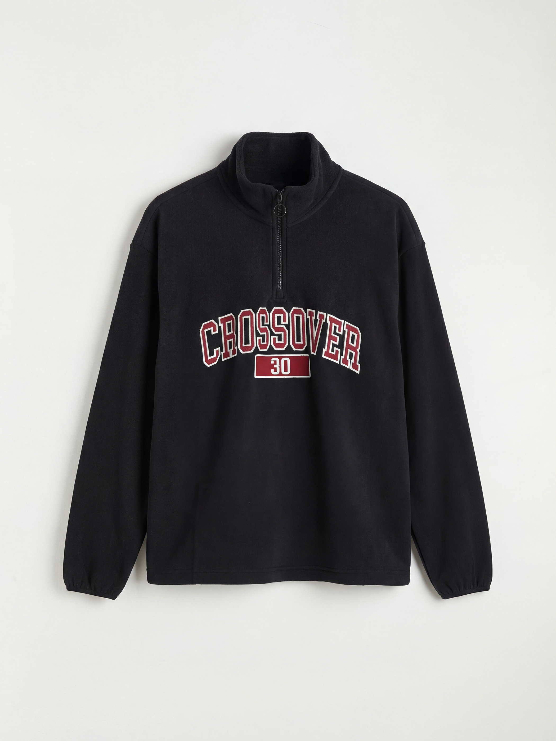 XSIDE Dik Yaka Nakışlı Erkek Kalın Sweatshirt - W5DB64Z8-CVL