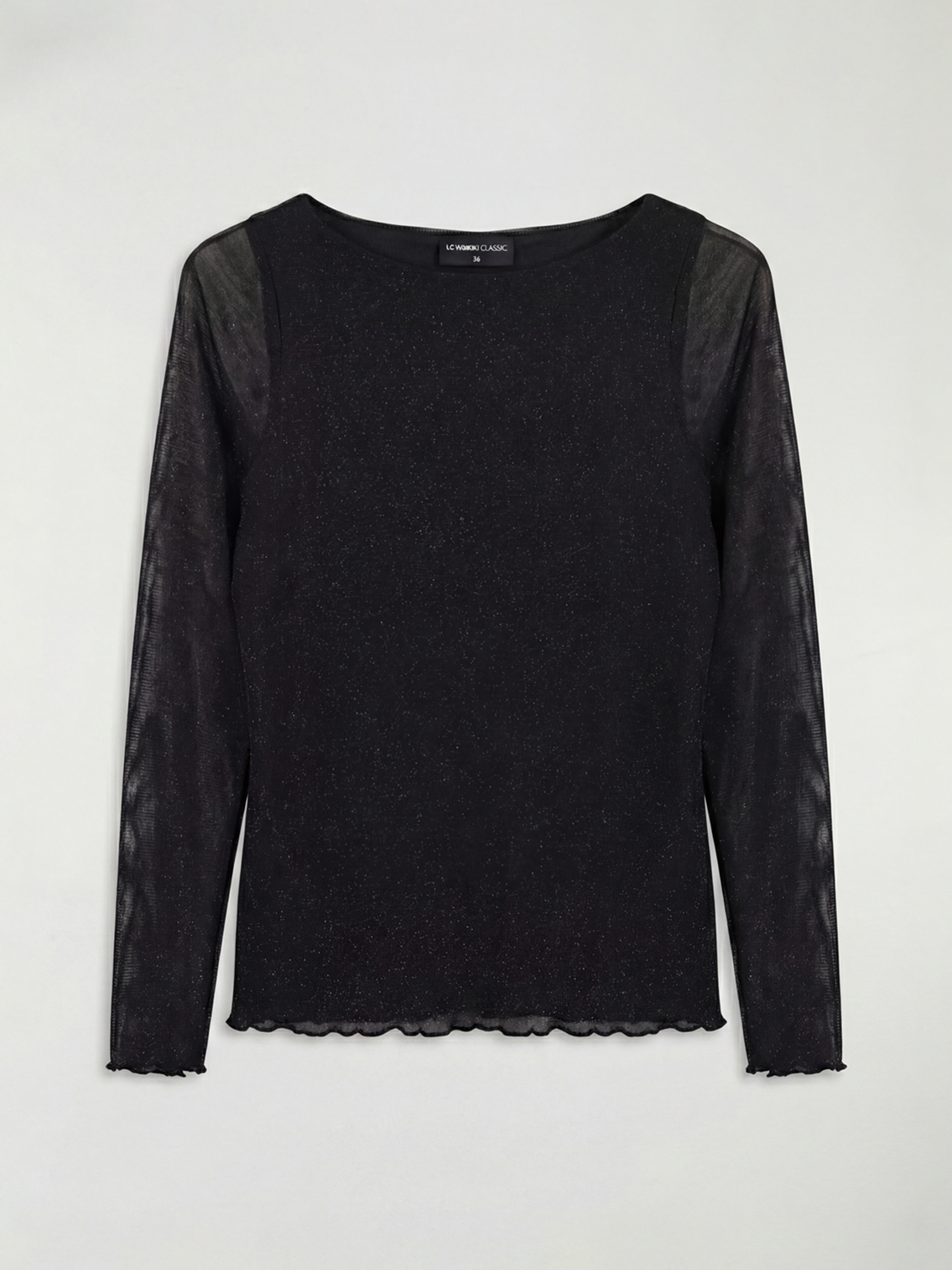 LCWAIKIKI Basic Woman BLACK T-Shirt - W5DJ27Z8-CVL