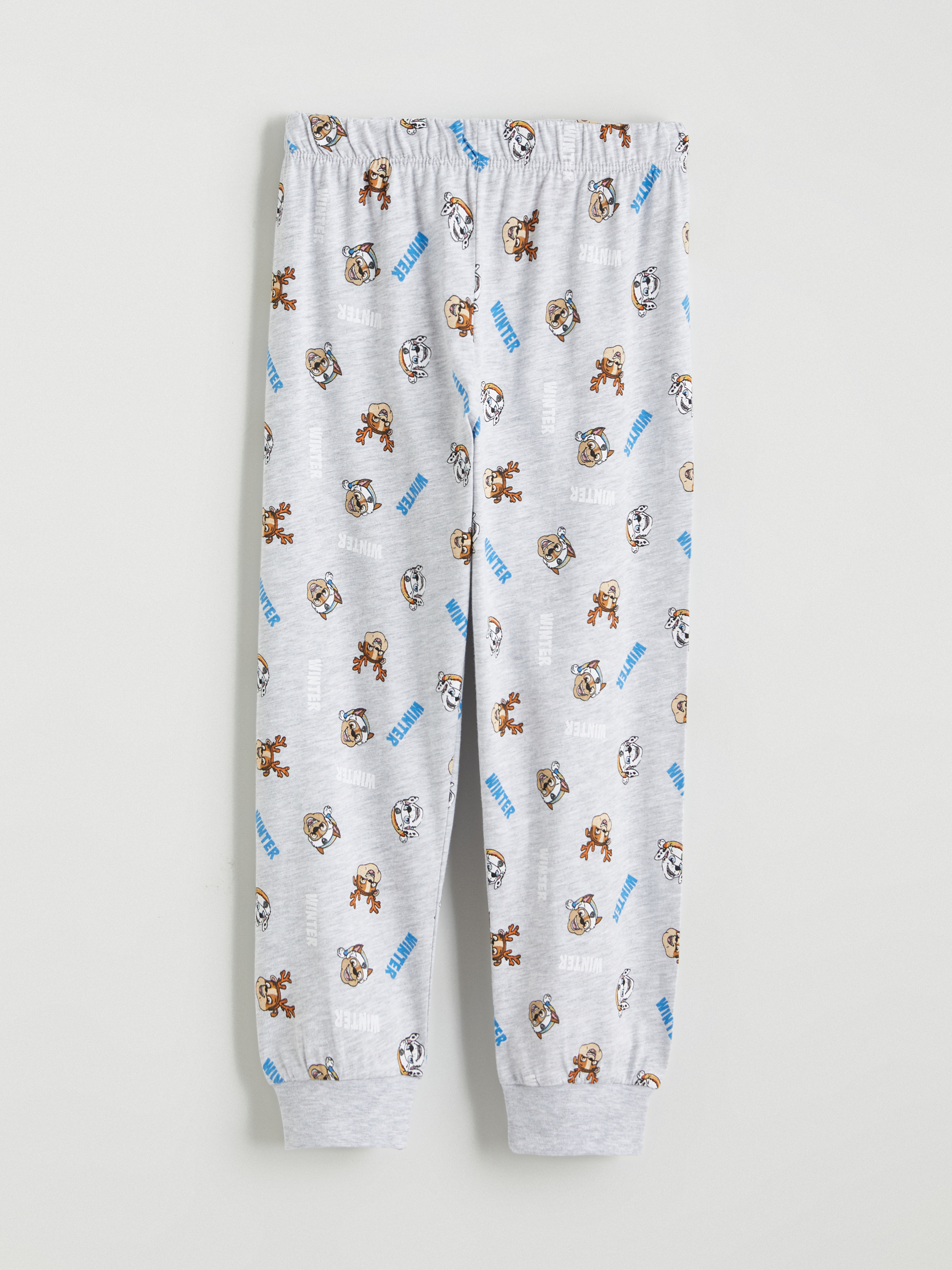 Gri Beli Lastikli Erkek Çocuk Pijama Alt-1