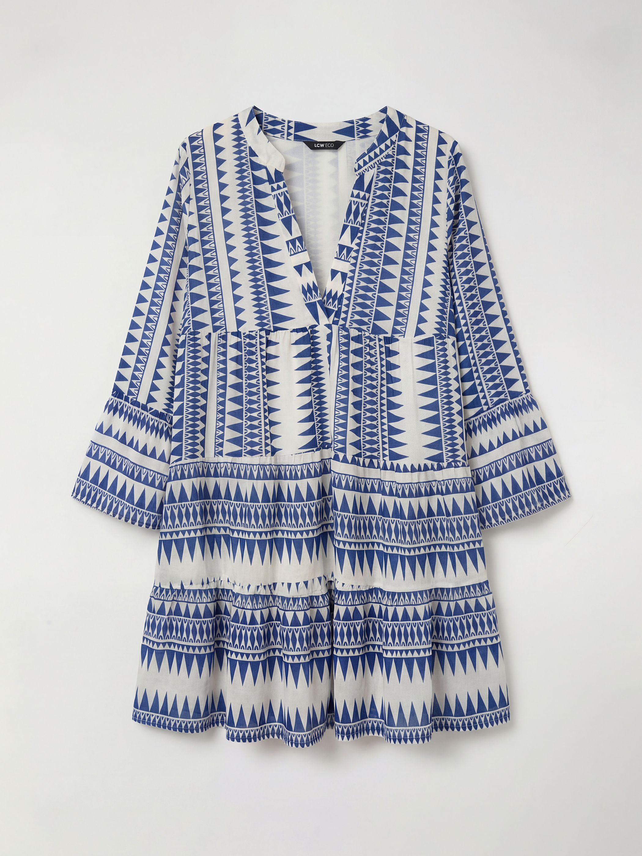 LCW ECO Woman BLUE Dress - W5DQ77Z8-LEN