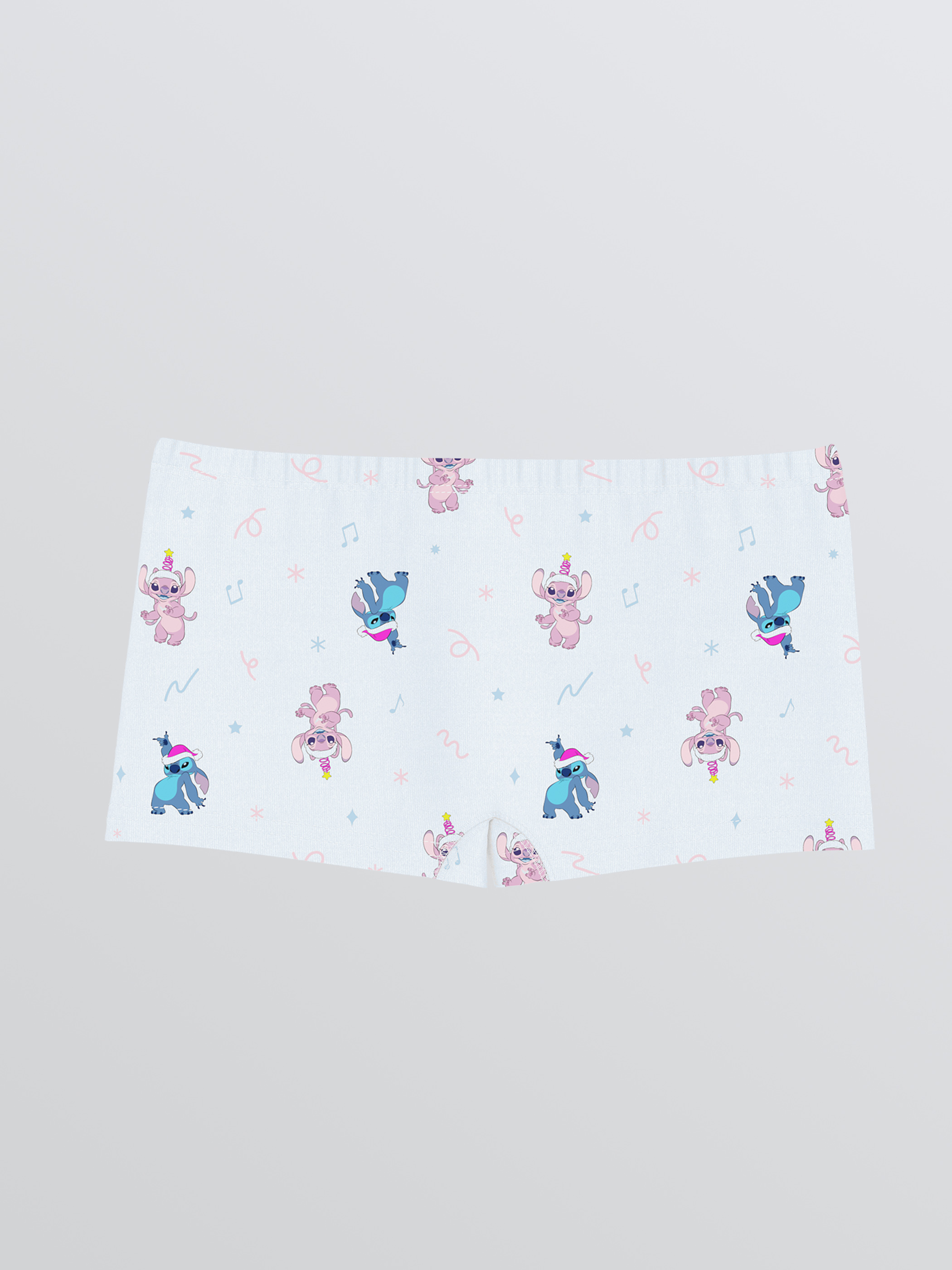 LCW Kids Stitch ve Angel Baskılı Kız Çocuk Boxer