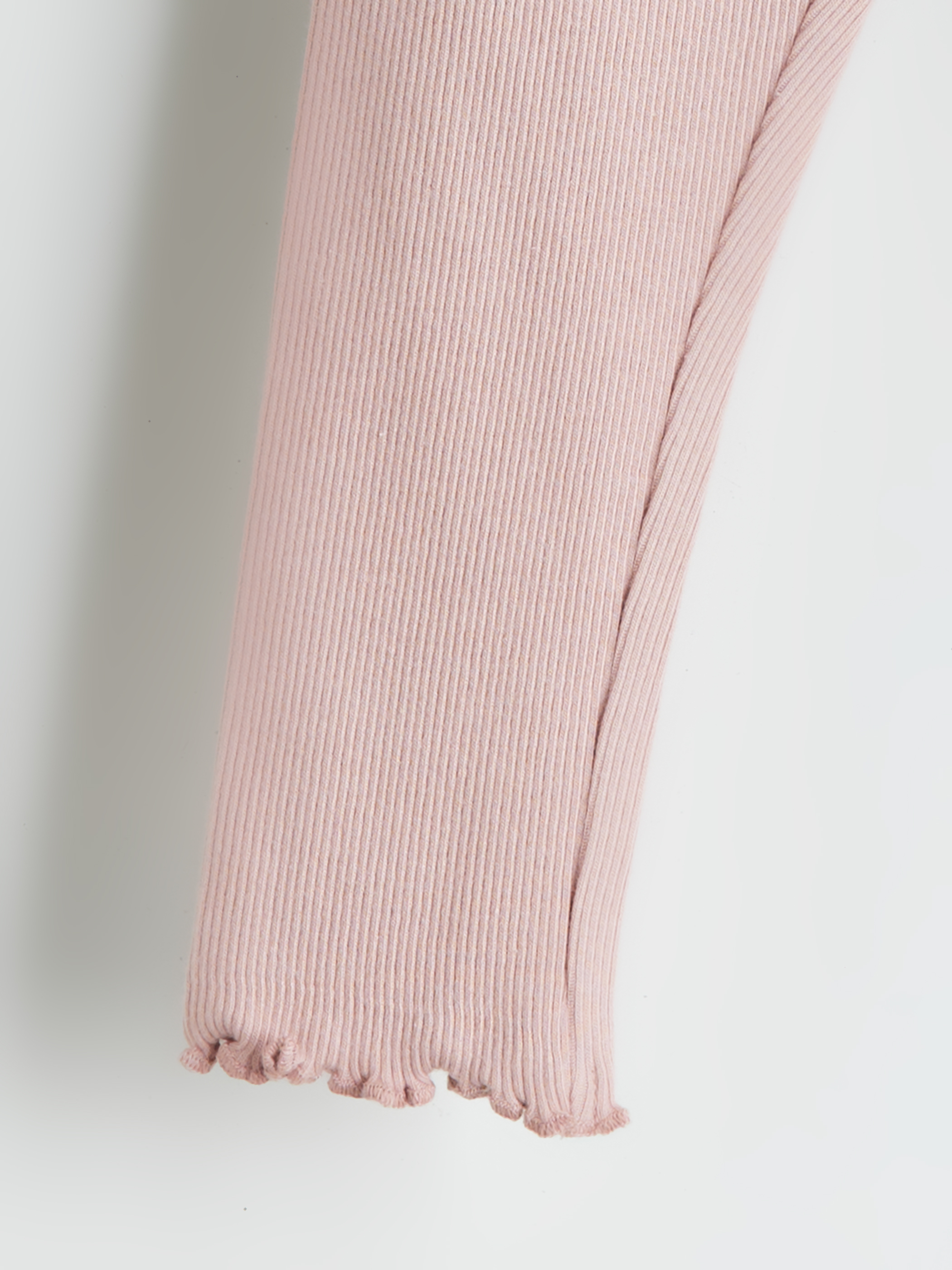 Pembe Beli Lastikli Kız Bebek Tayt-1