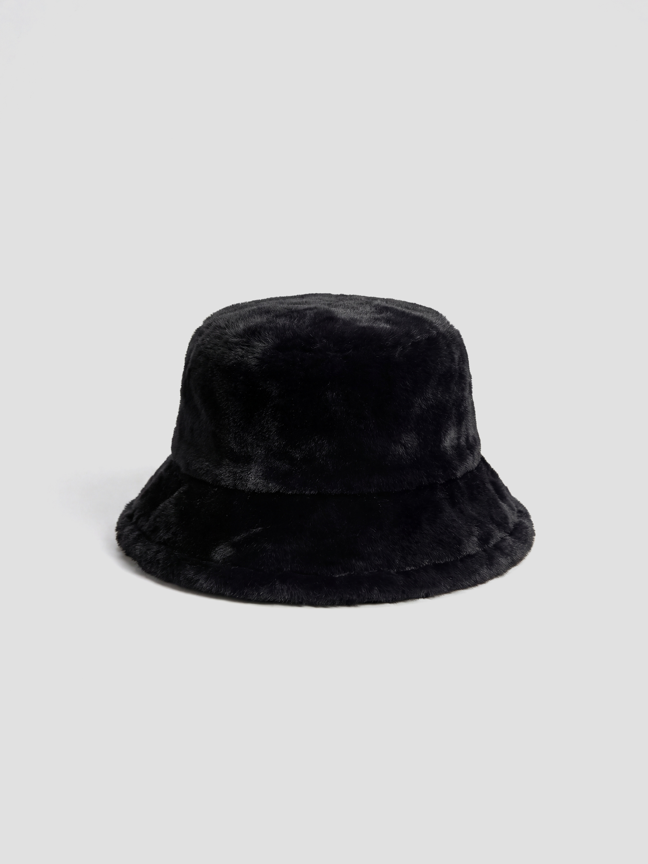 Siyah Pelüş Kadın Denizci Şapka-1