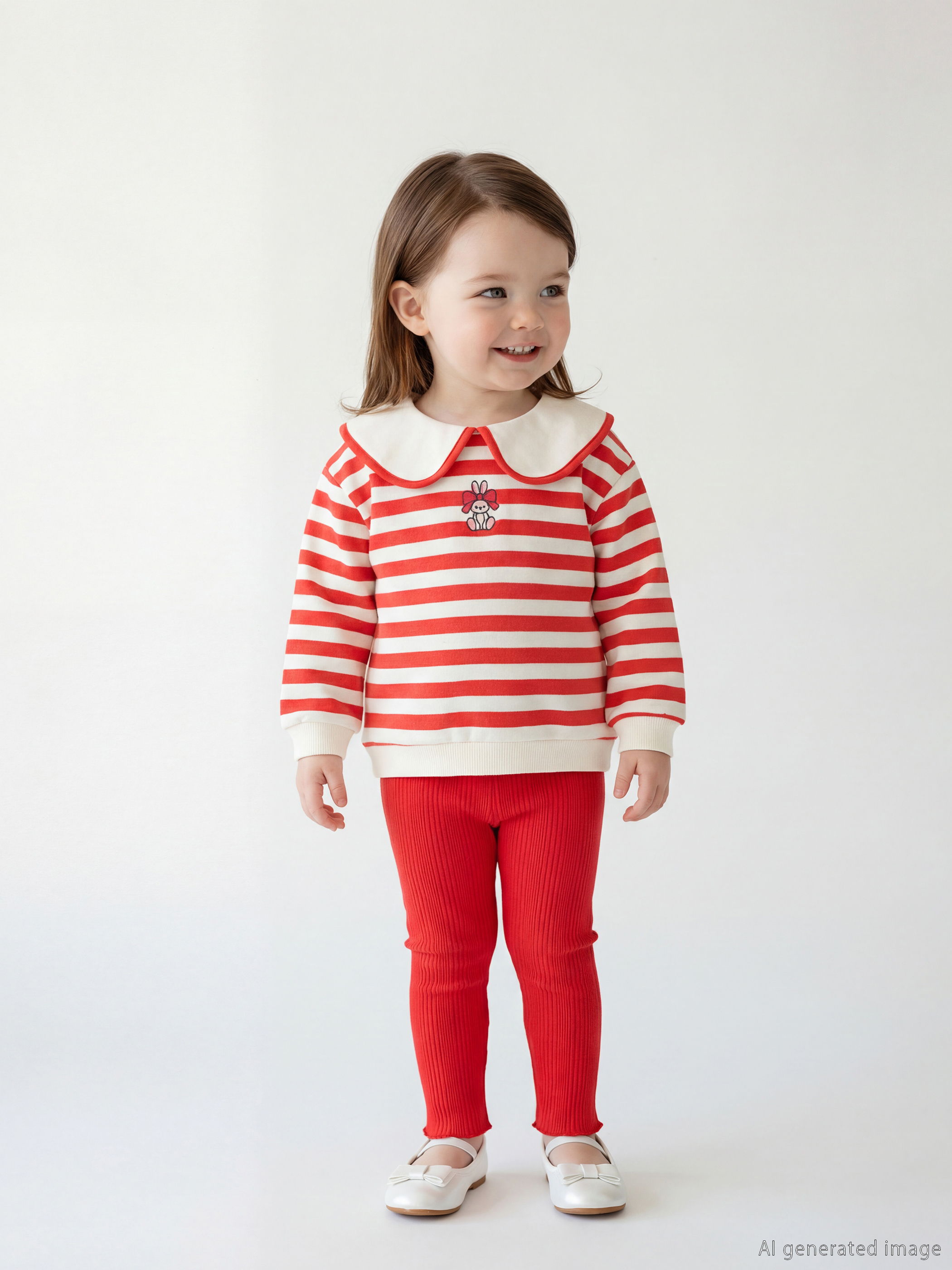 Printed Baby Girls' Sweatshirt and Leggings-1