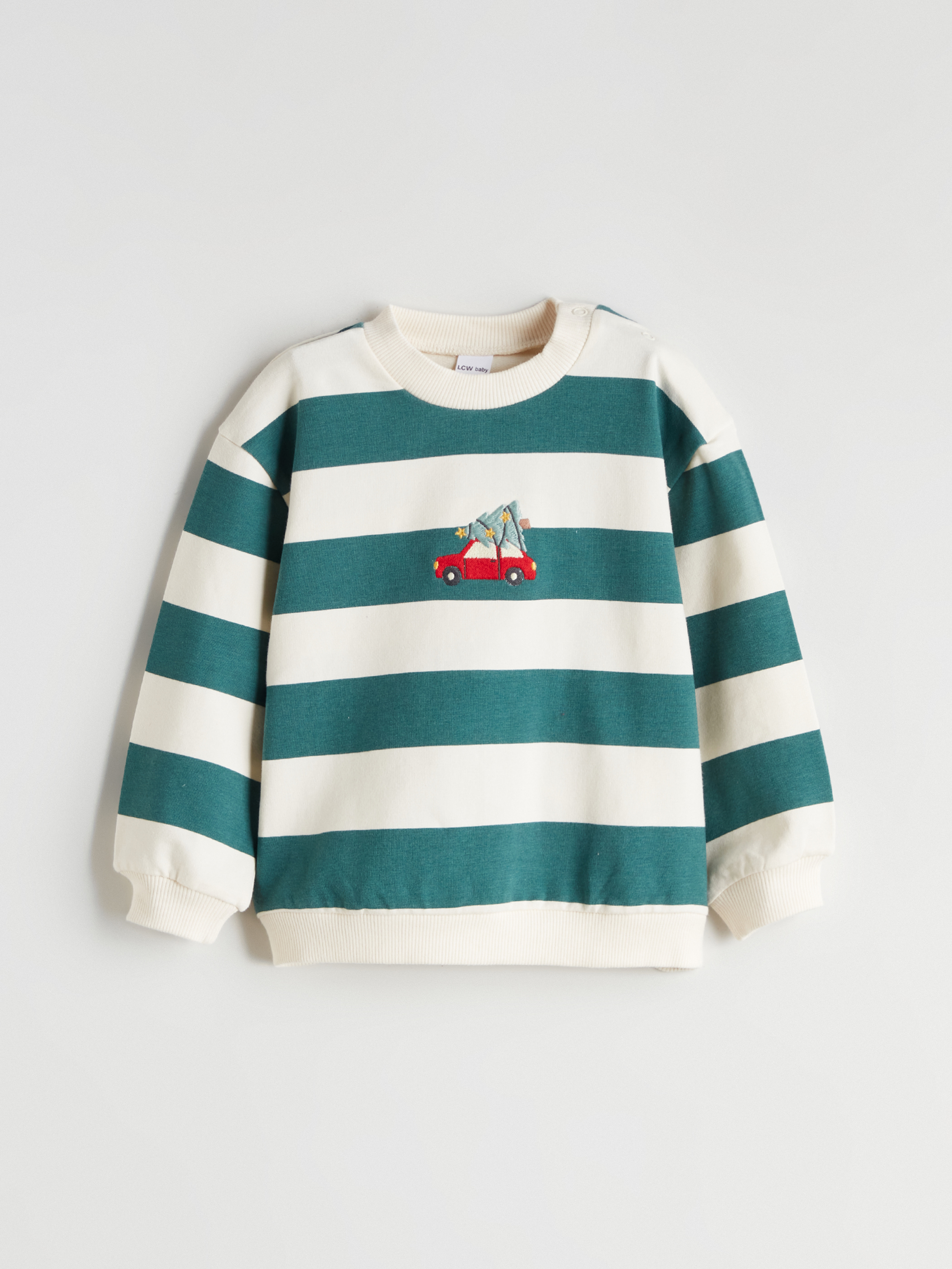 LCW baby Nakışlı Erkek Bebek Sweatshirt