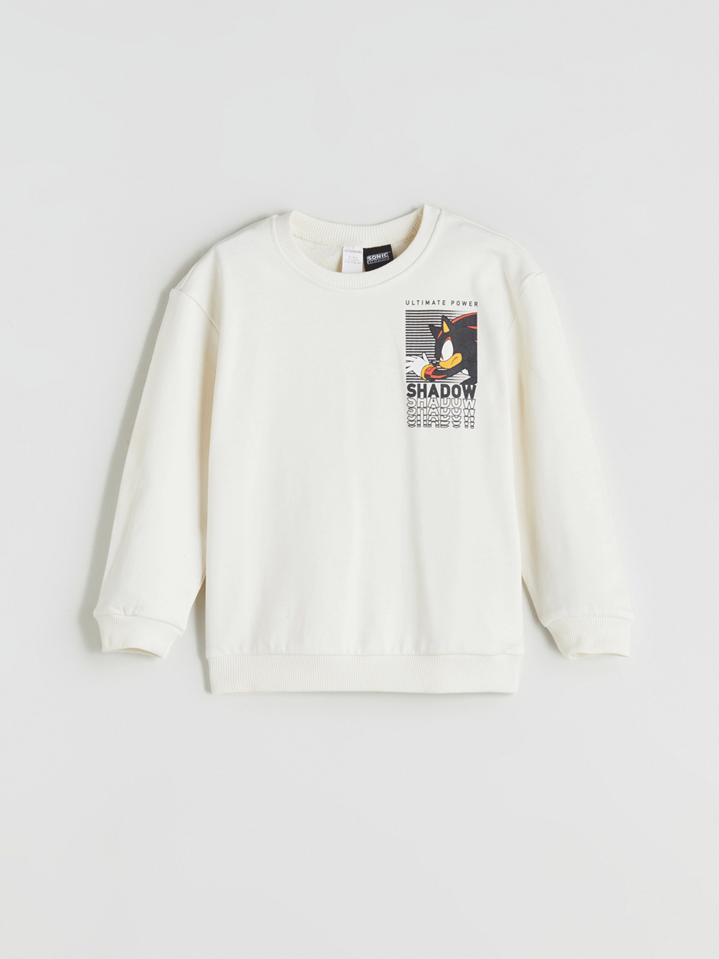 LCW Kids Bisiklet Yaka Sonic Baskılı Erkek Çocuk Sweatshirt - W5FS25Z1-QVK