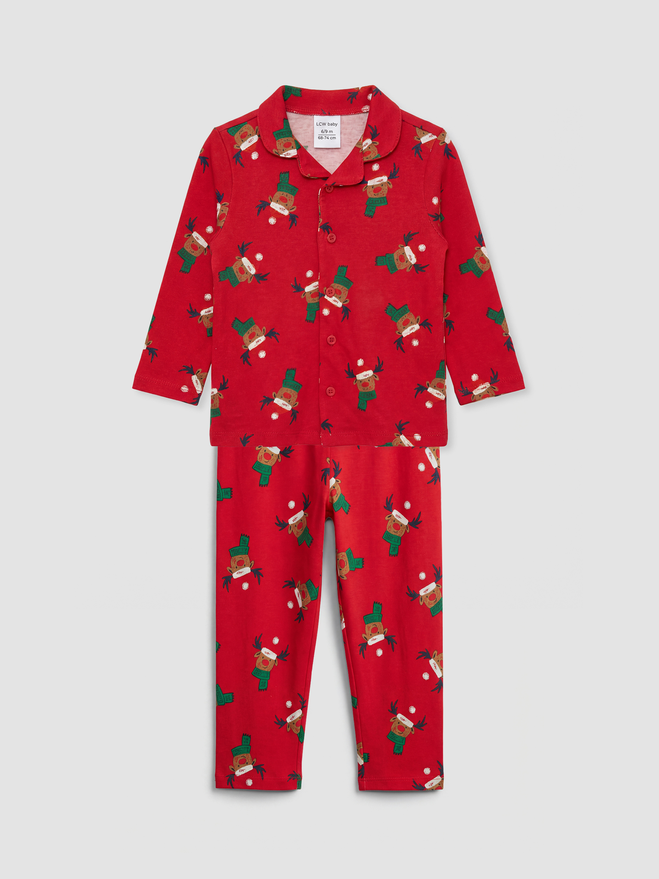 LCW baby Бебе момче Червено Комплект - W5G283Z1-LTQ