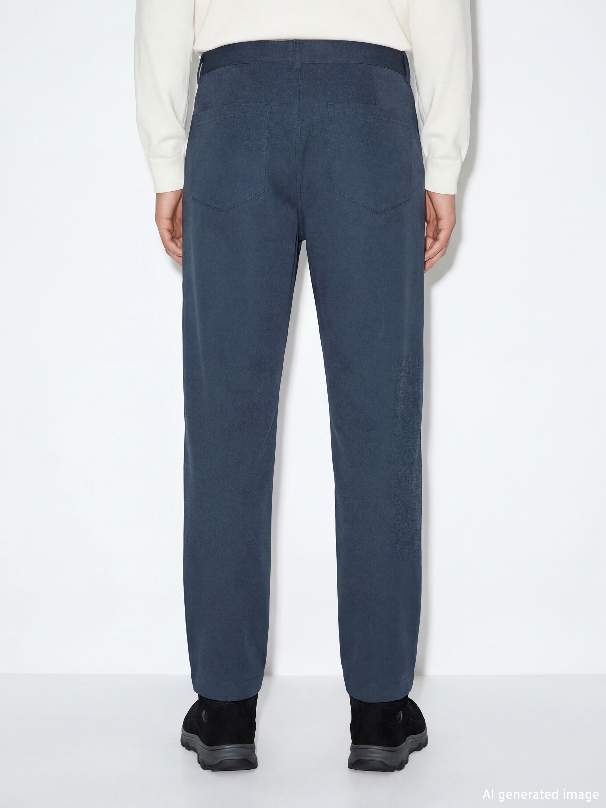 Lacivert Standart Kalıp Erkek Pantolon-3