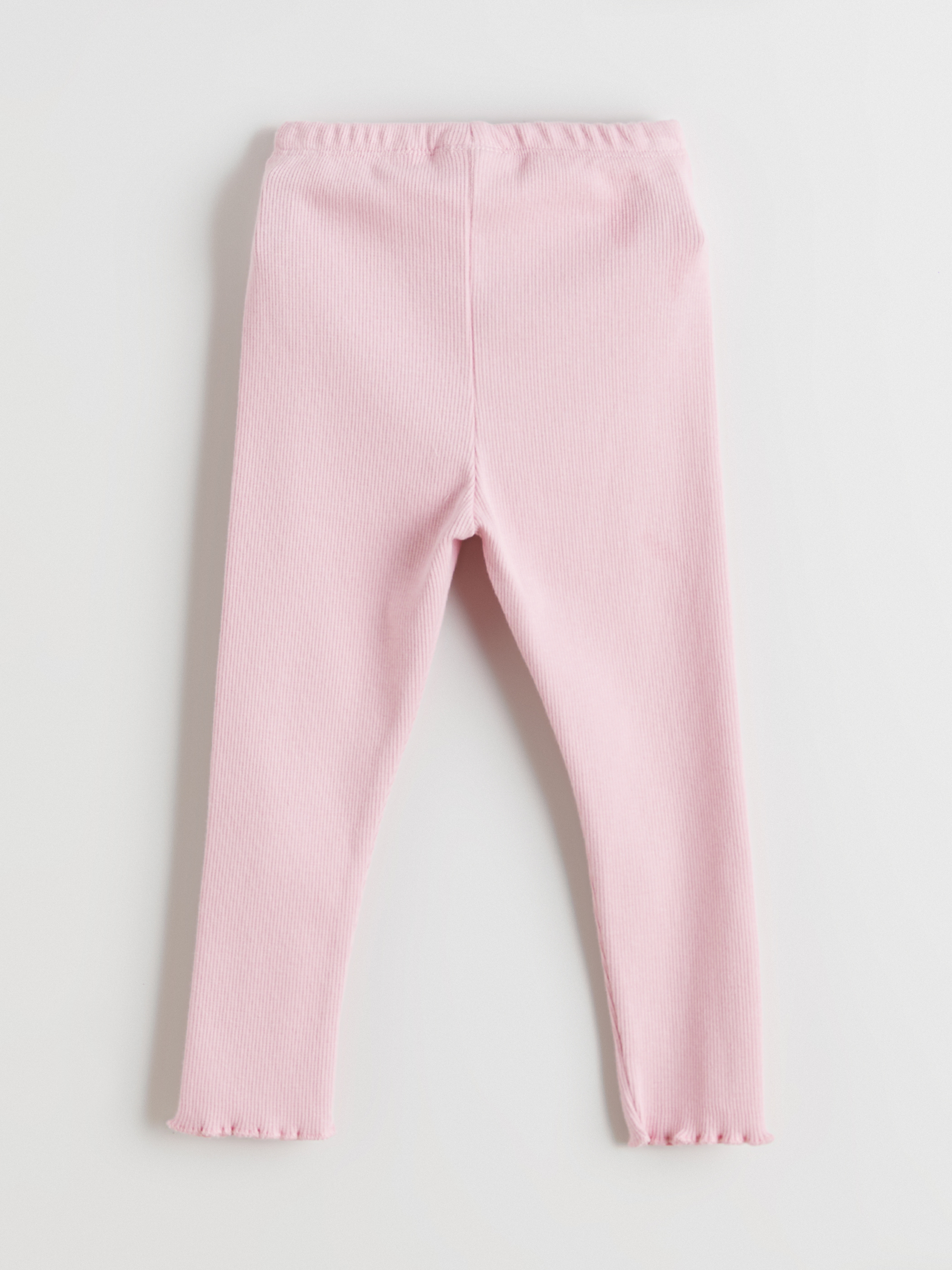 Pembe Beli Lastikli Kız Bebek Tayt-1