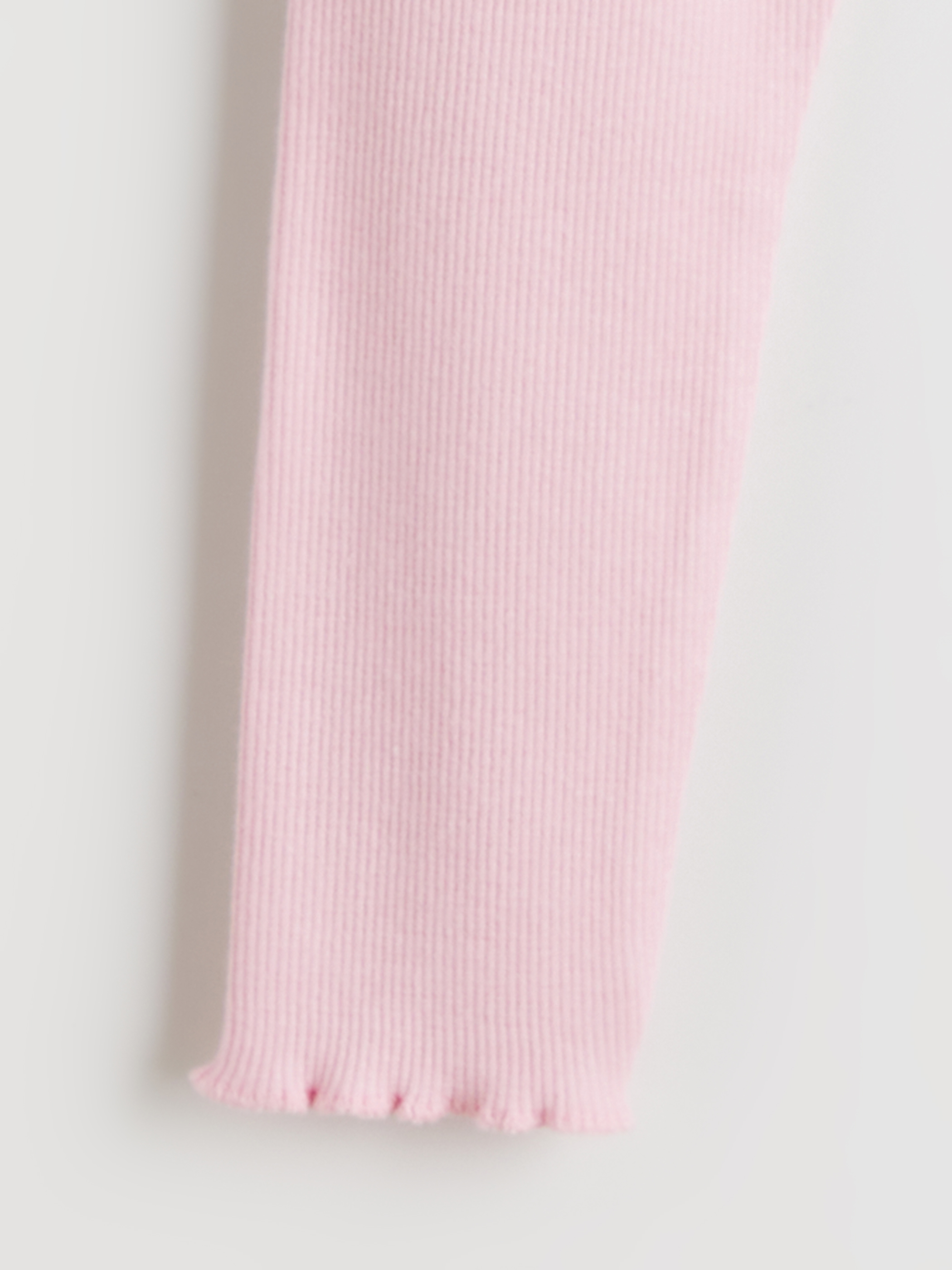 Pembe Beli Lastikli Kız Bebek Tayt-2