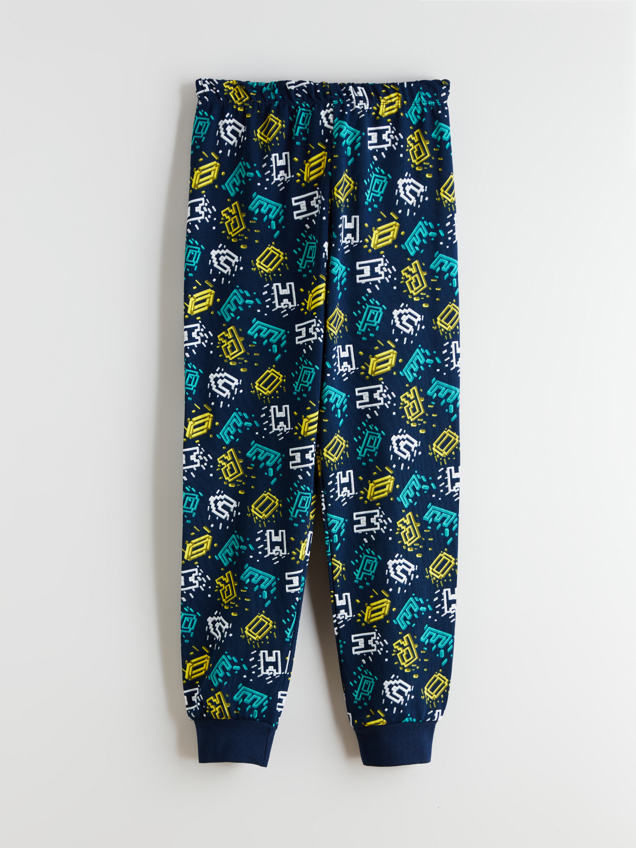 Lacivert Baskılı Erkek Çocuk Pijama Alt