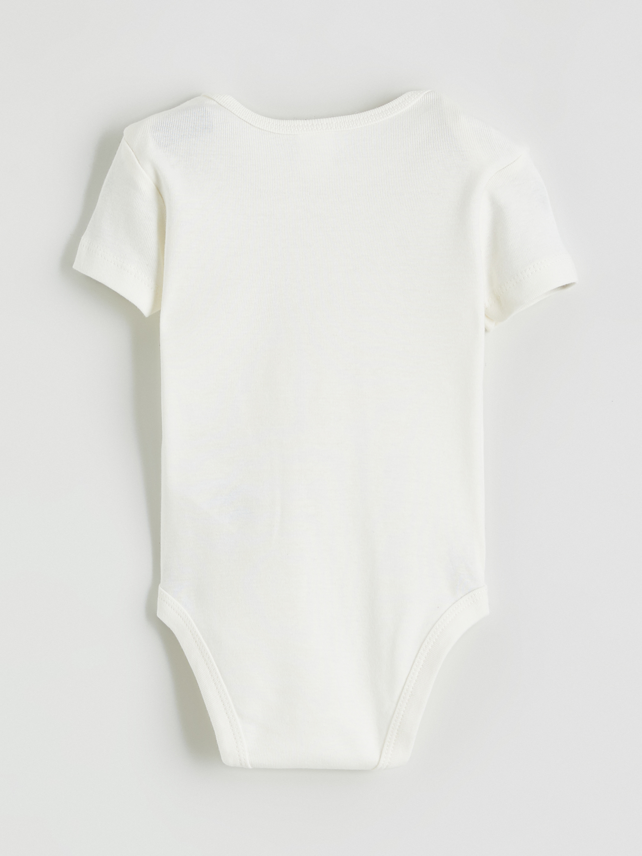 Ekru Zarf Yaka Erkek Bebek Çıtçıtlı Body-1