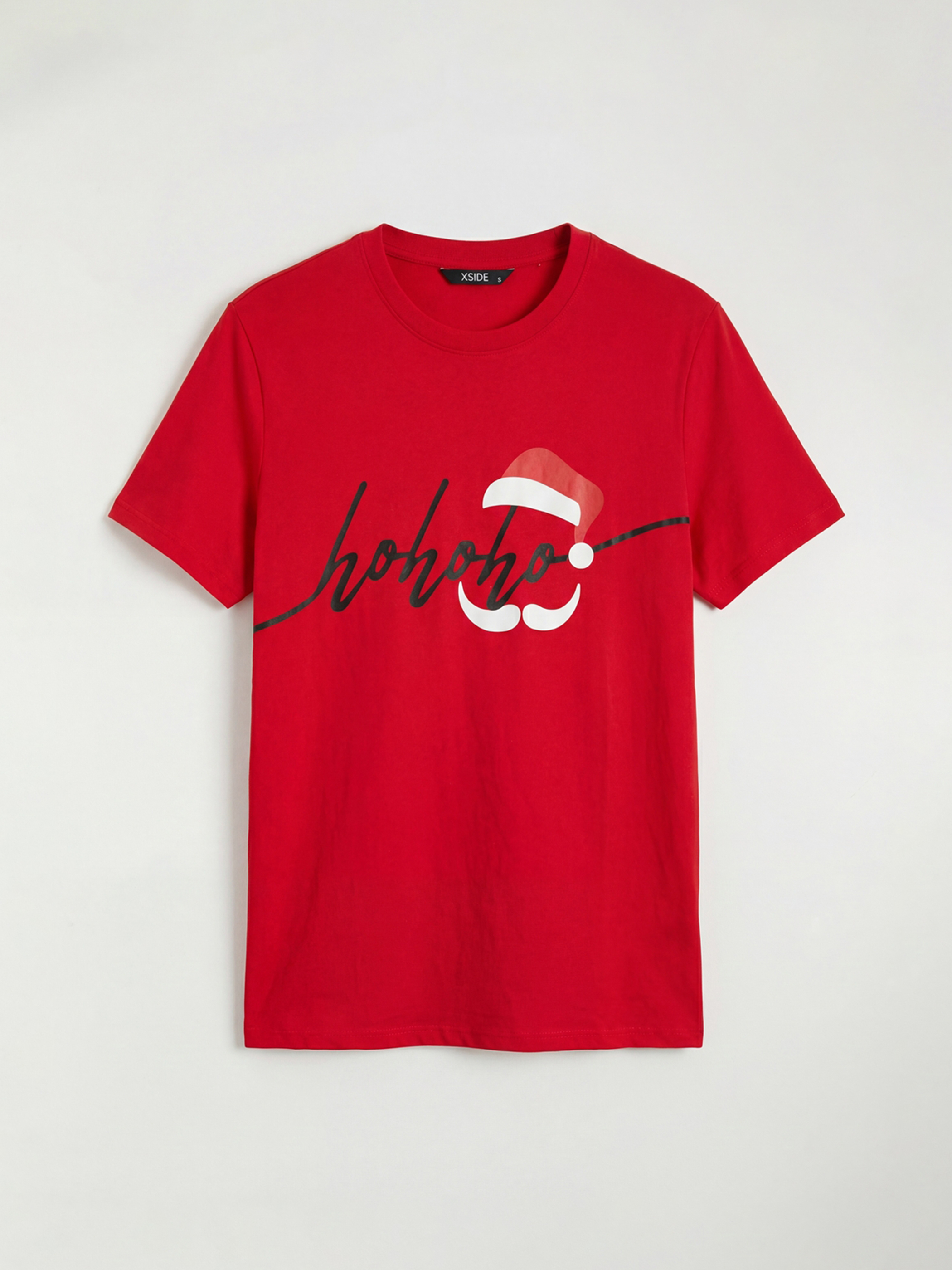 XSIDE Men's Crew Neck Printed Jersey T-Shirt