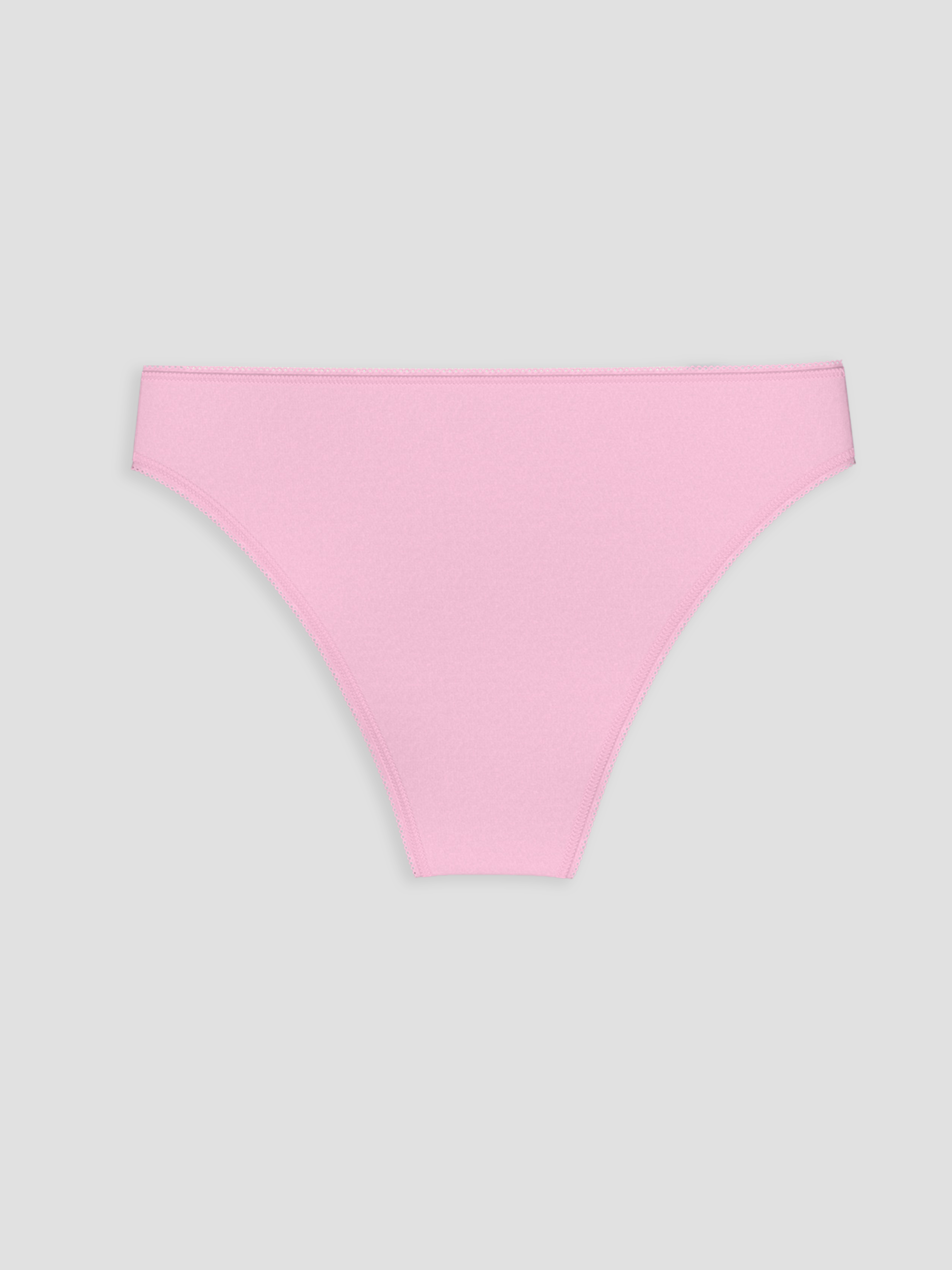Pembe Düz Brazilian Külot-1