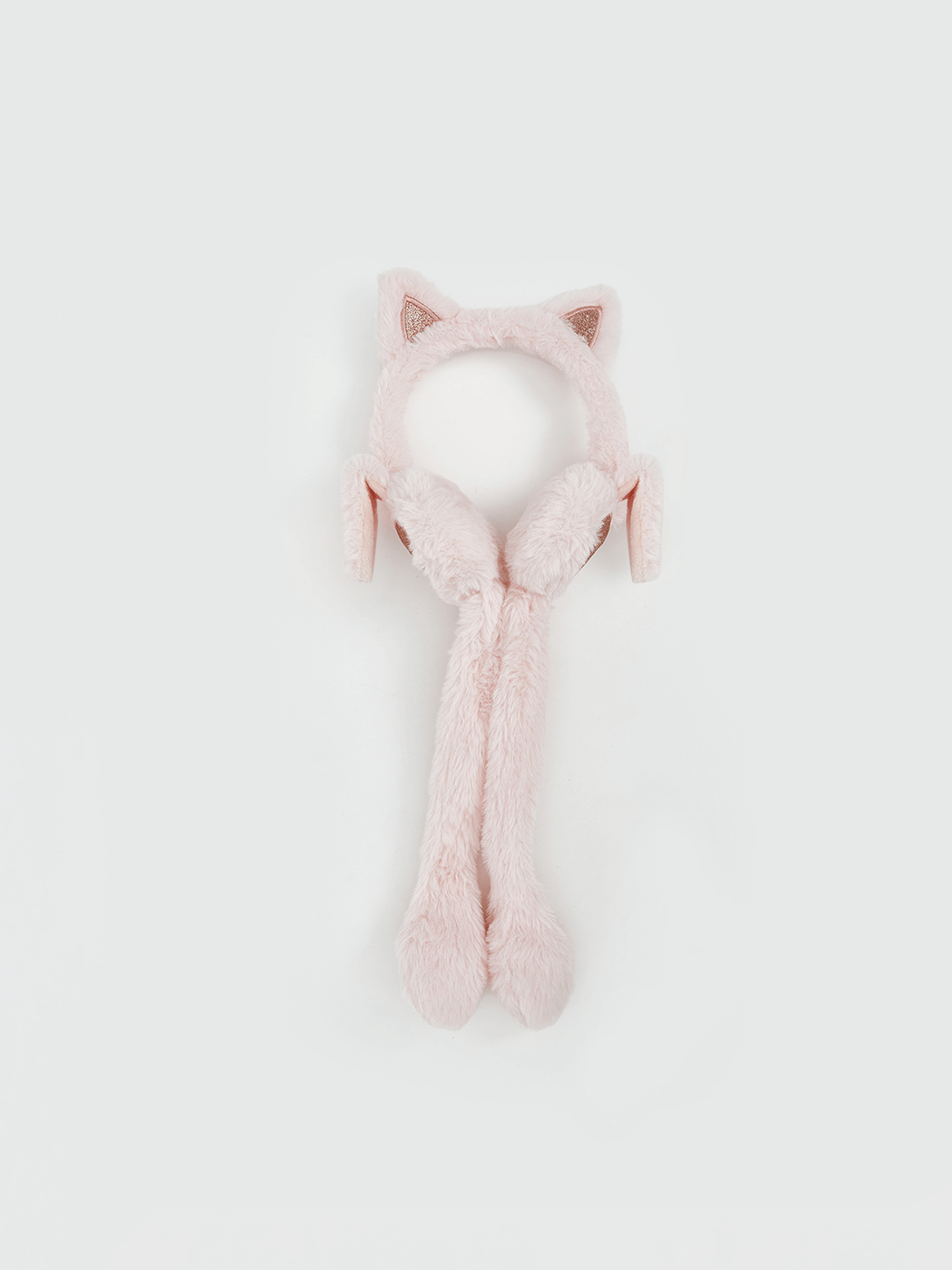 Pembe Hareketli Kulak Detaylı Kız Bebek Kulaklık-1