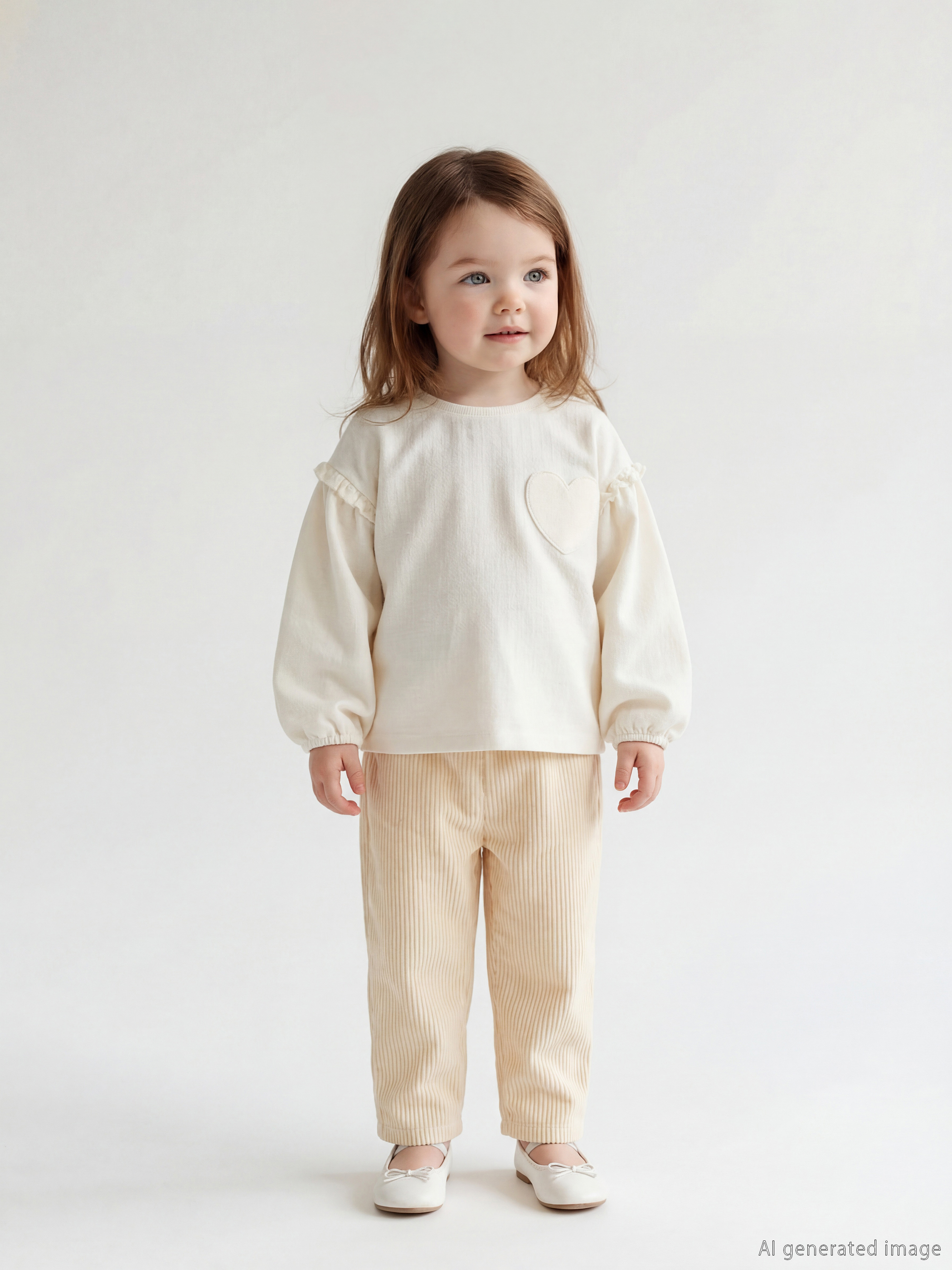 LCW baby Bisiklet Yaka Kız Bebek Tişört ve Pantolon - W5I339Z1-ZNQ