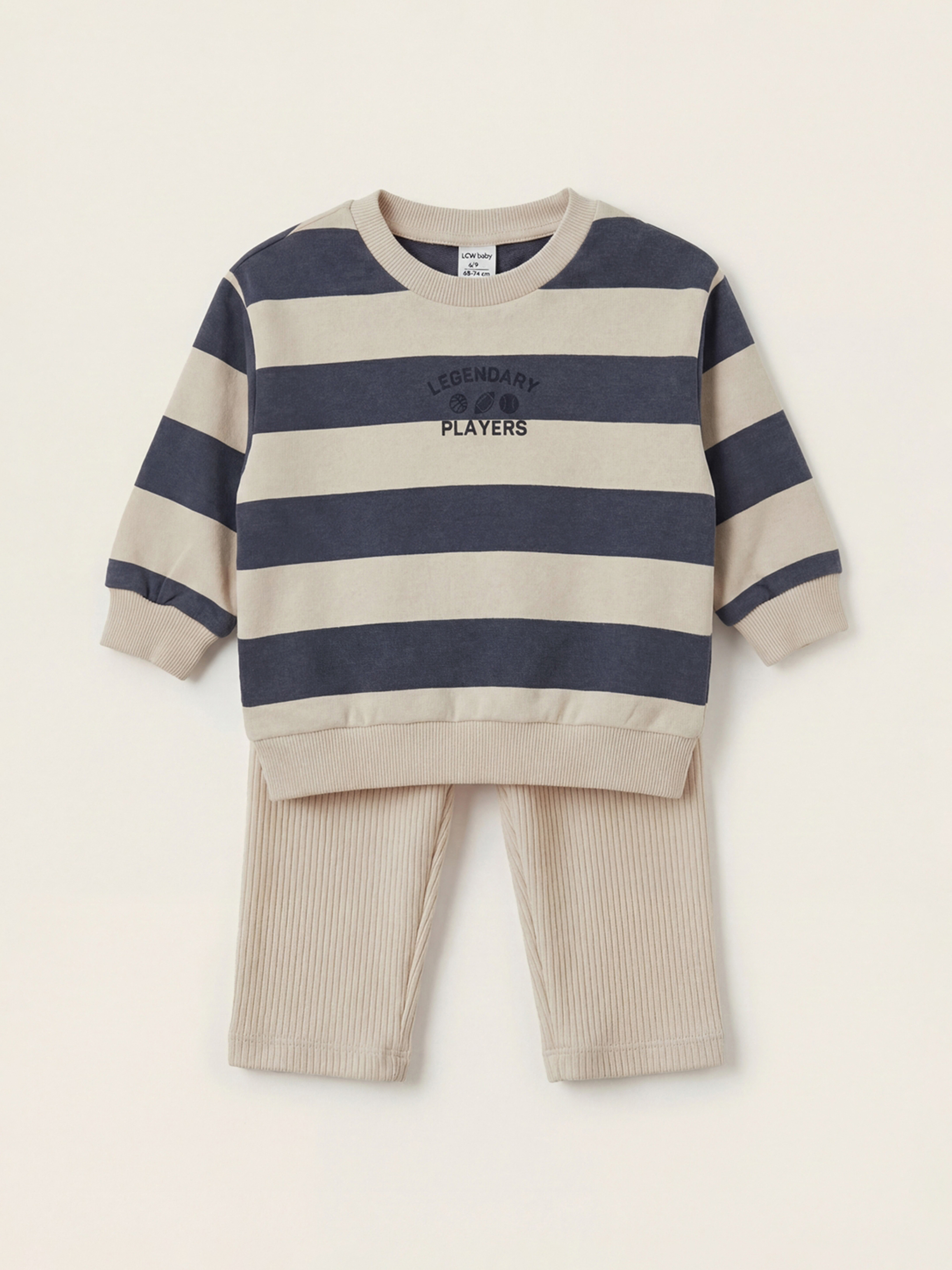 LCW baby Baby Boy ECRU Set - W5I822Z1-LFC