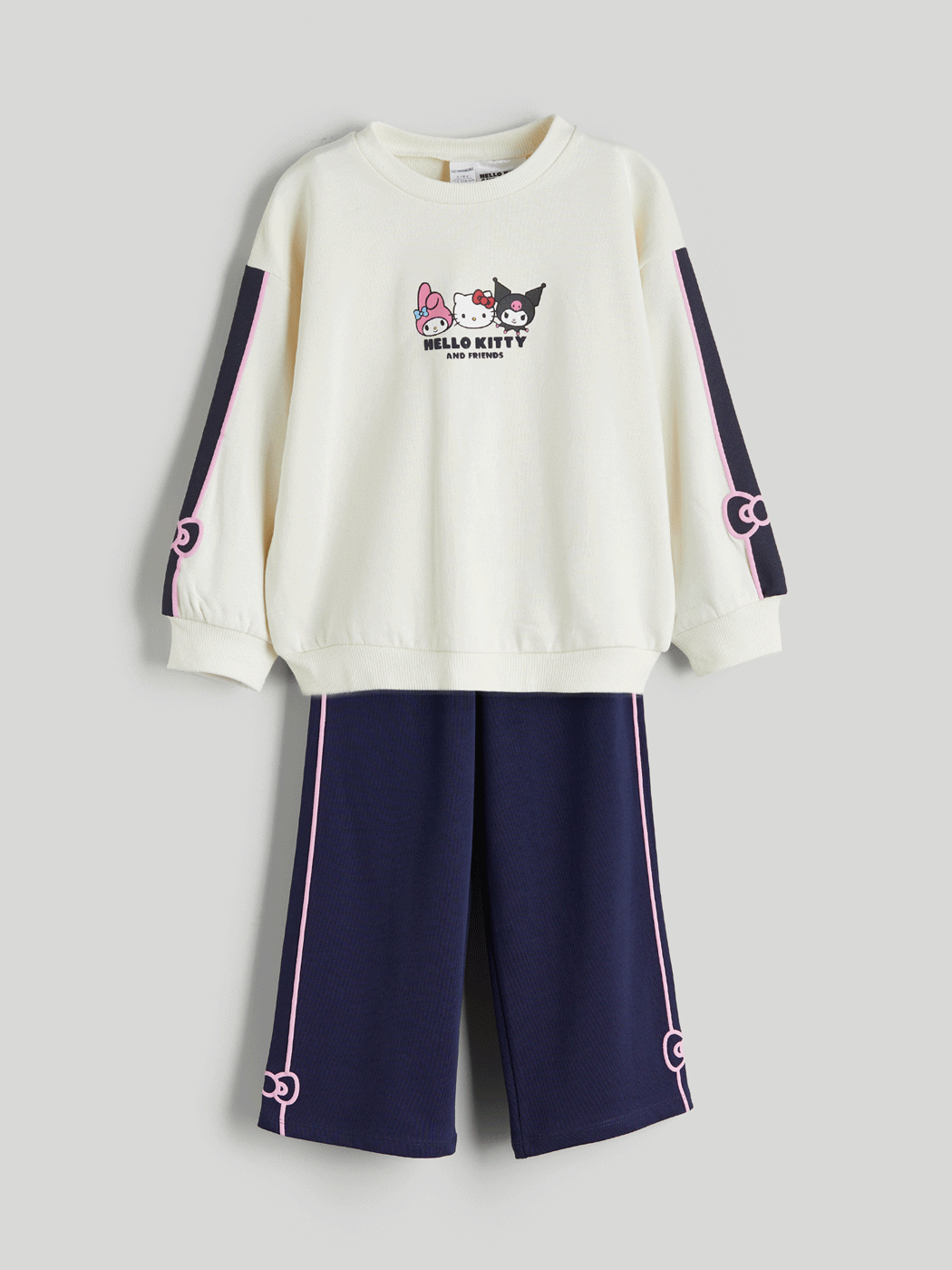 LCW Kids Hello Kitty Printed Girls' Sweatshirt and Tracksuit Bottom 2 Pack -W5I914Z1-HFH