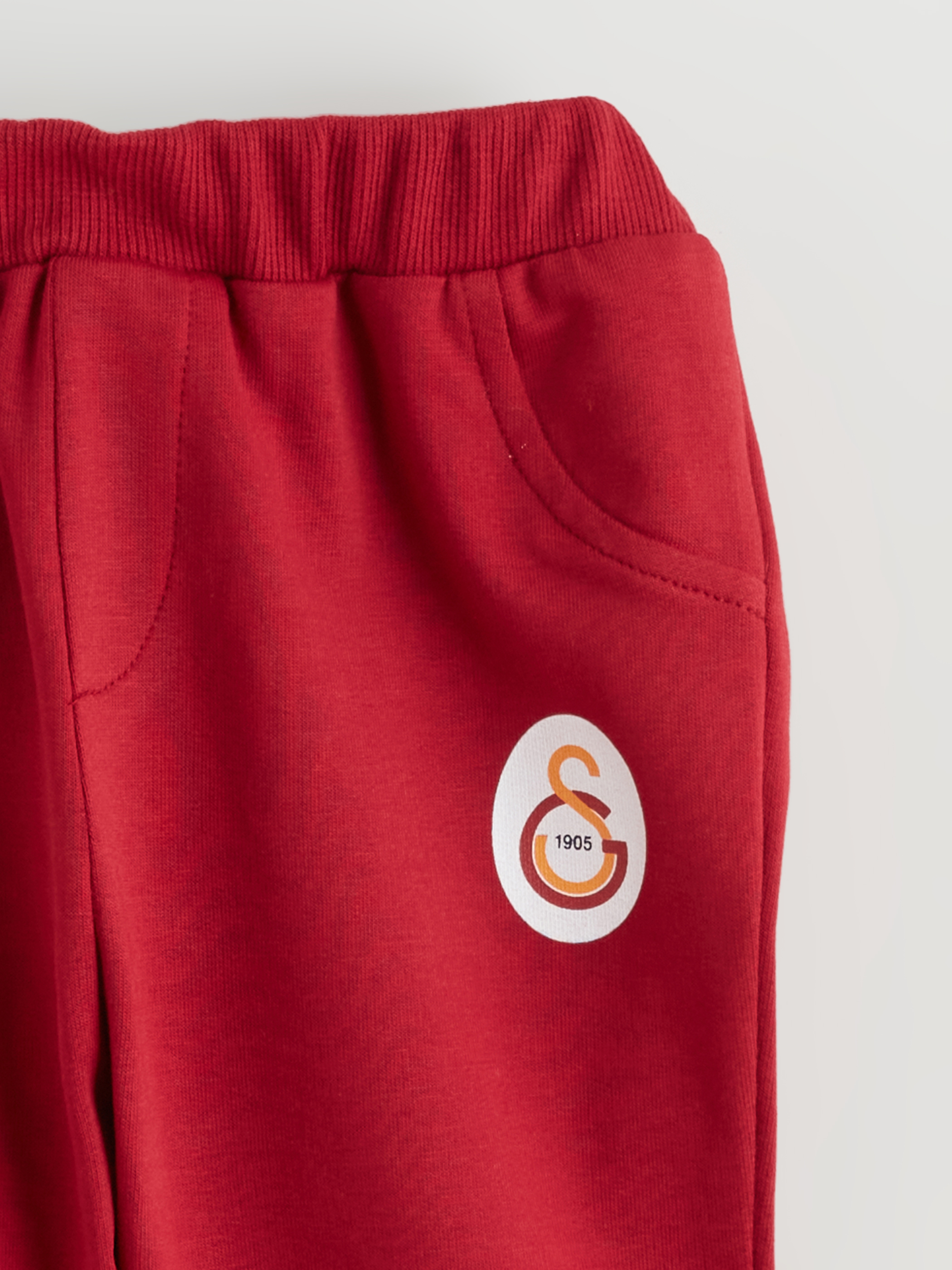 Kırmızı Galatasaray Baskılı Erkek Bebek Jogger Eşofman Altı-3