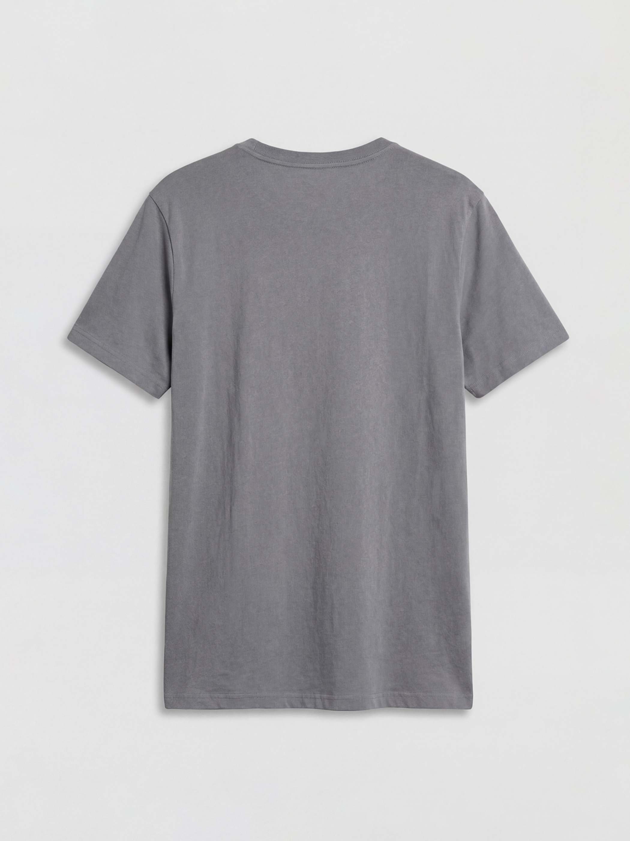 Rundhalsausschnitt Bedrucktes Jersey Herren T-Shirt-1