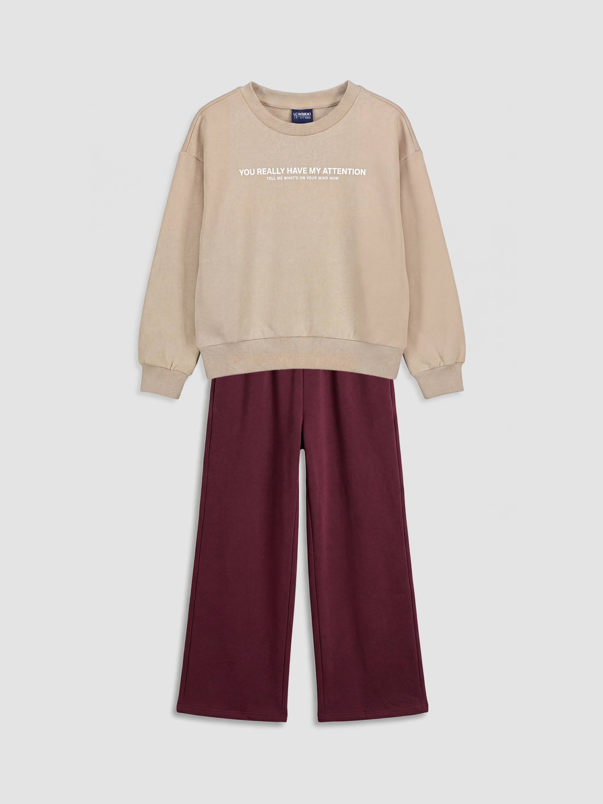 LCW Kids Girl BEIGE Set - W5K103Z4-VXY