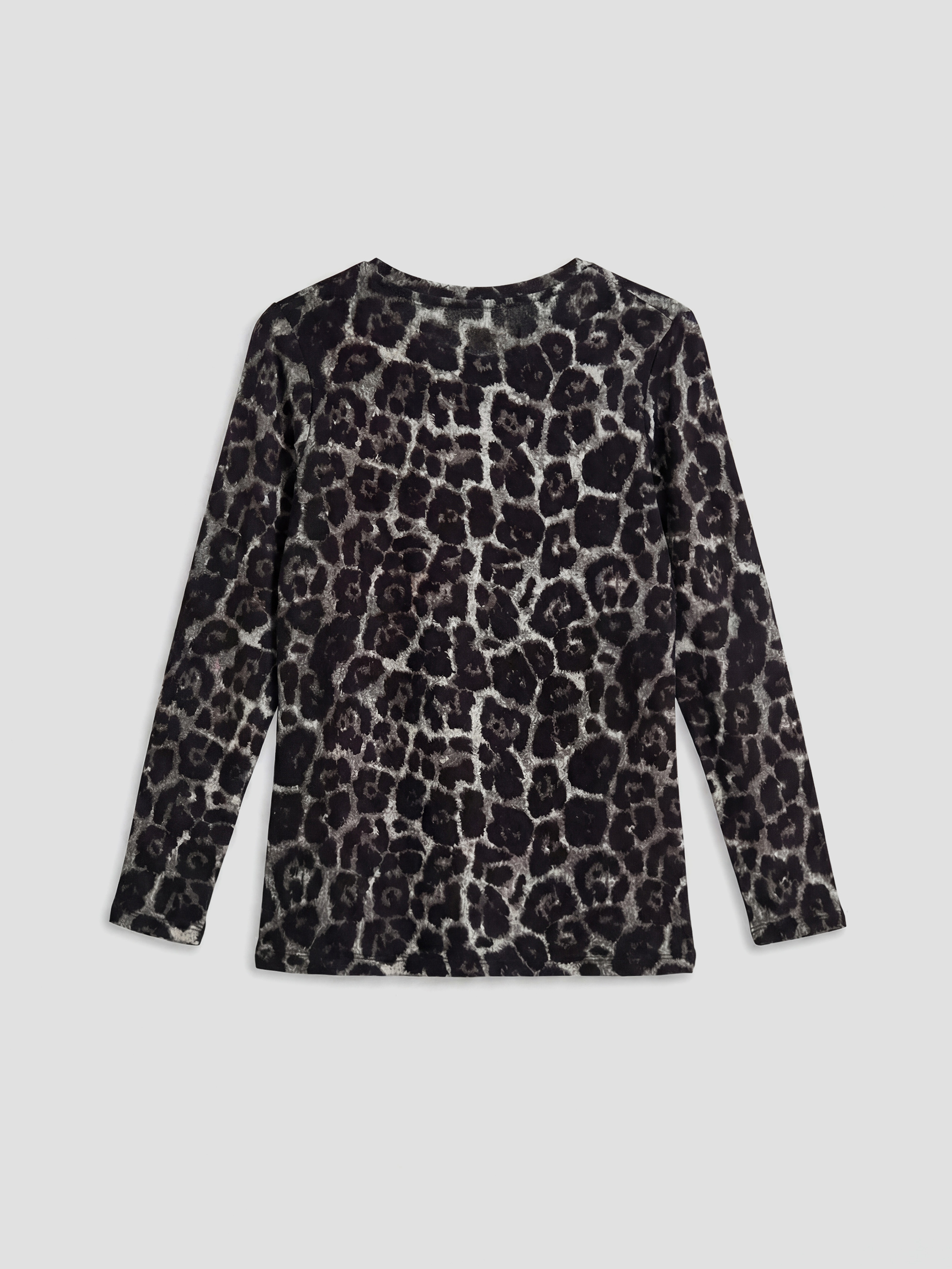 bluza s motivom s okruglim izrezom -5