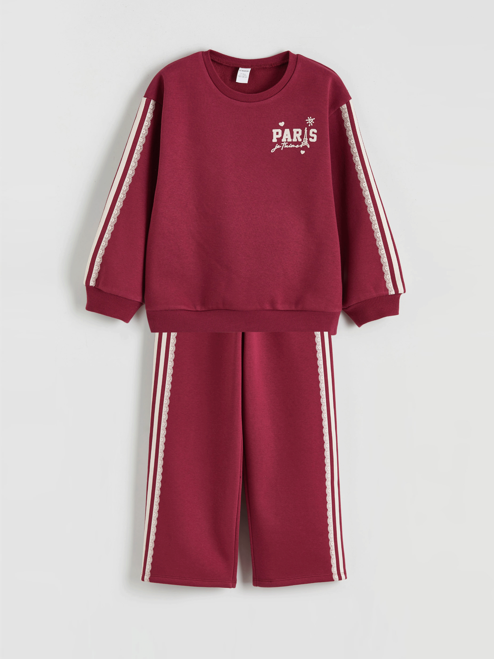 Момиче Бордо Комплект-1