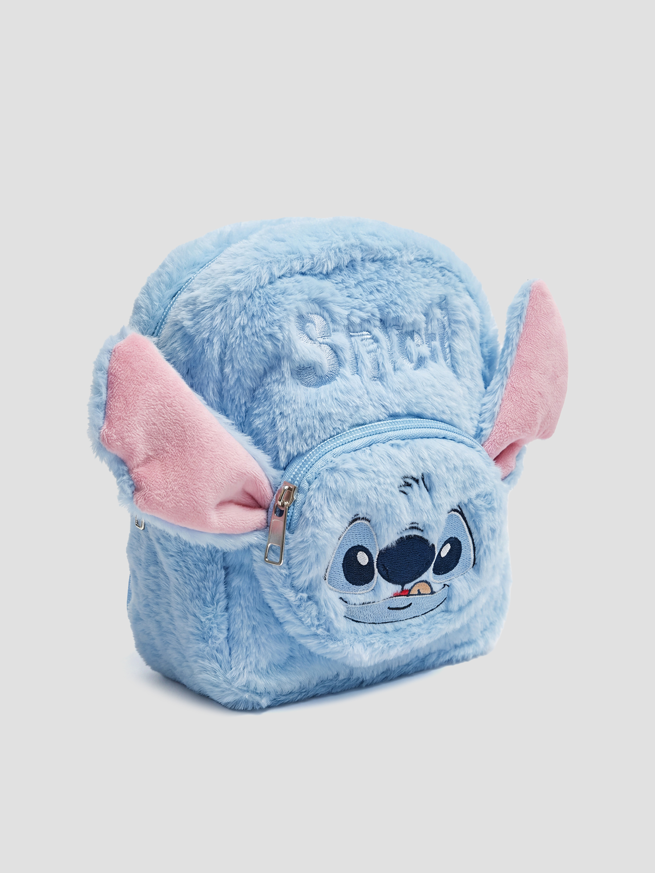 LCW ACCESSORIES Lilo ve Stitch Nakışlı Kız Çocuk Pelüş Sırt Çantası - W5KC56Z4-QYB