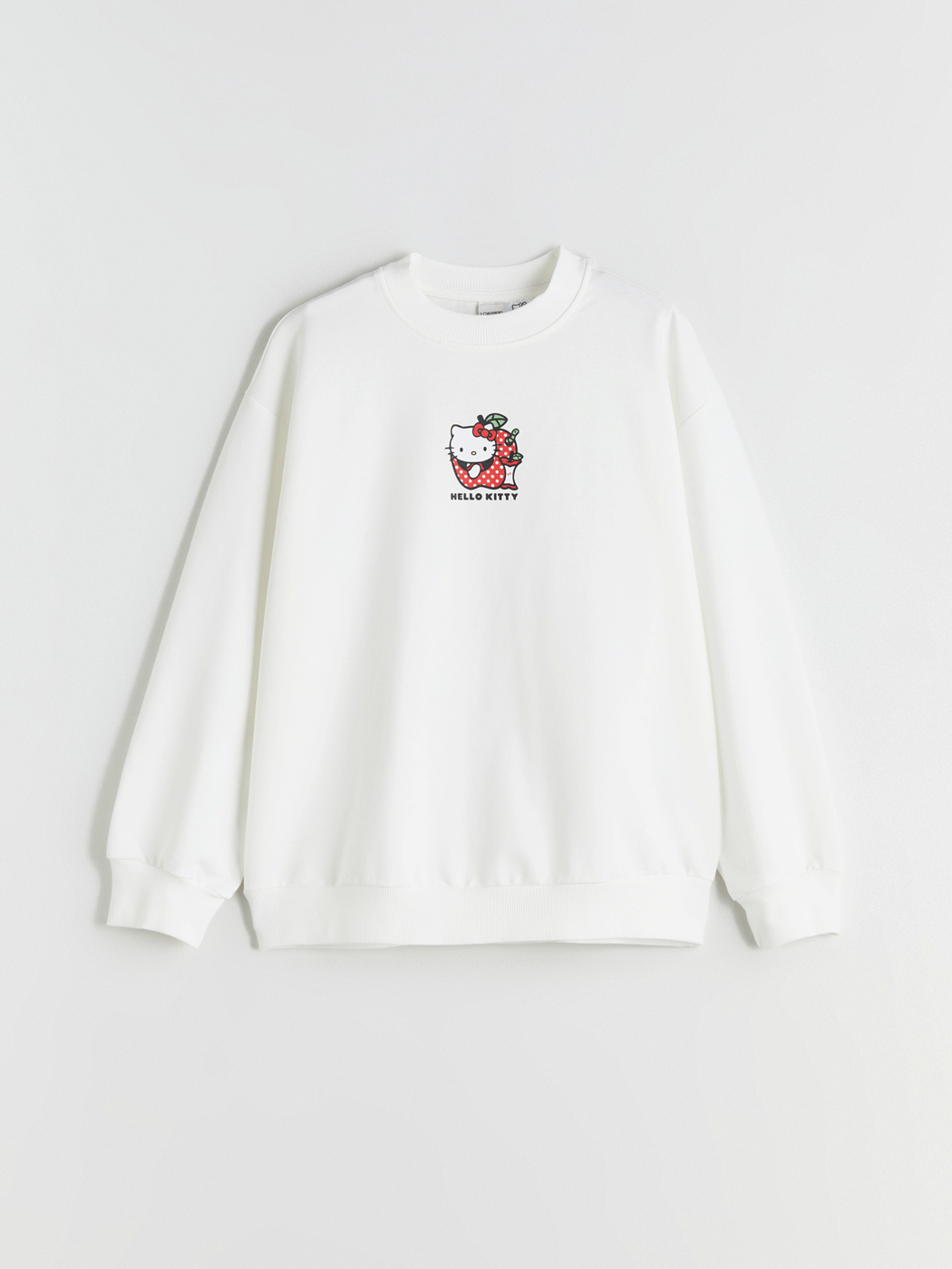 Crew Neck Hello Kitty Printed Girls' Sweatshirt-1