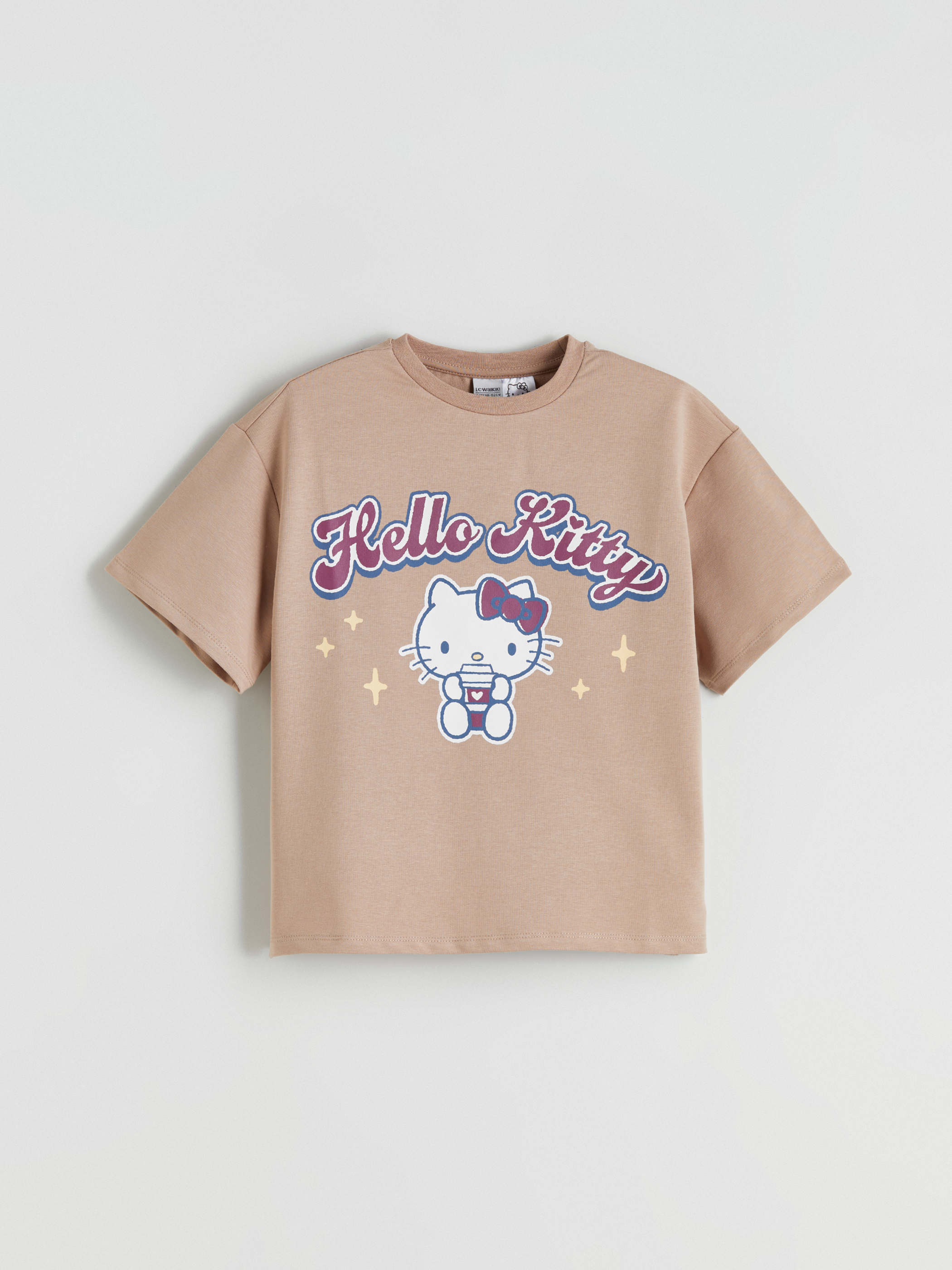 LCW Kids Hello Kitty Baskılı Kız Çocuk Tişört