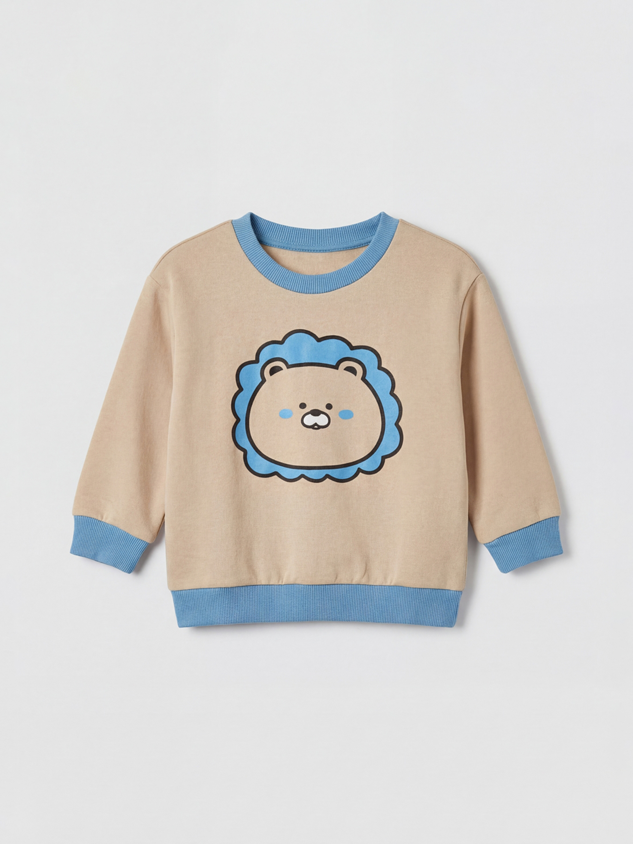 LCW ECO Boy BEIGE Sweatshirt - W5KM68Z1-QVK