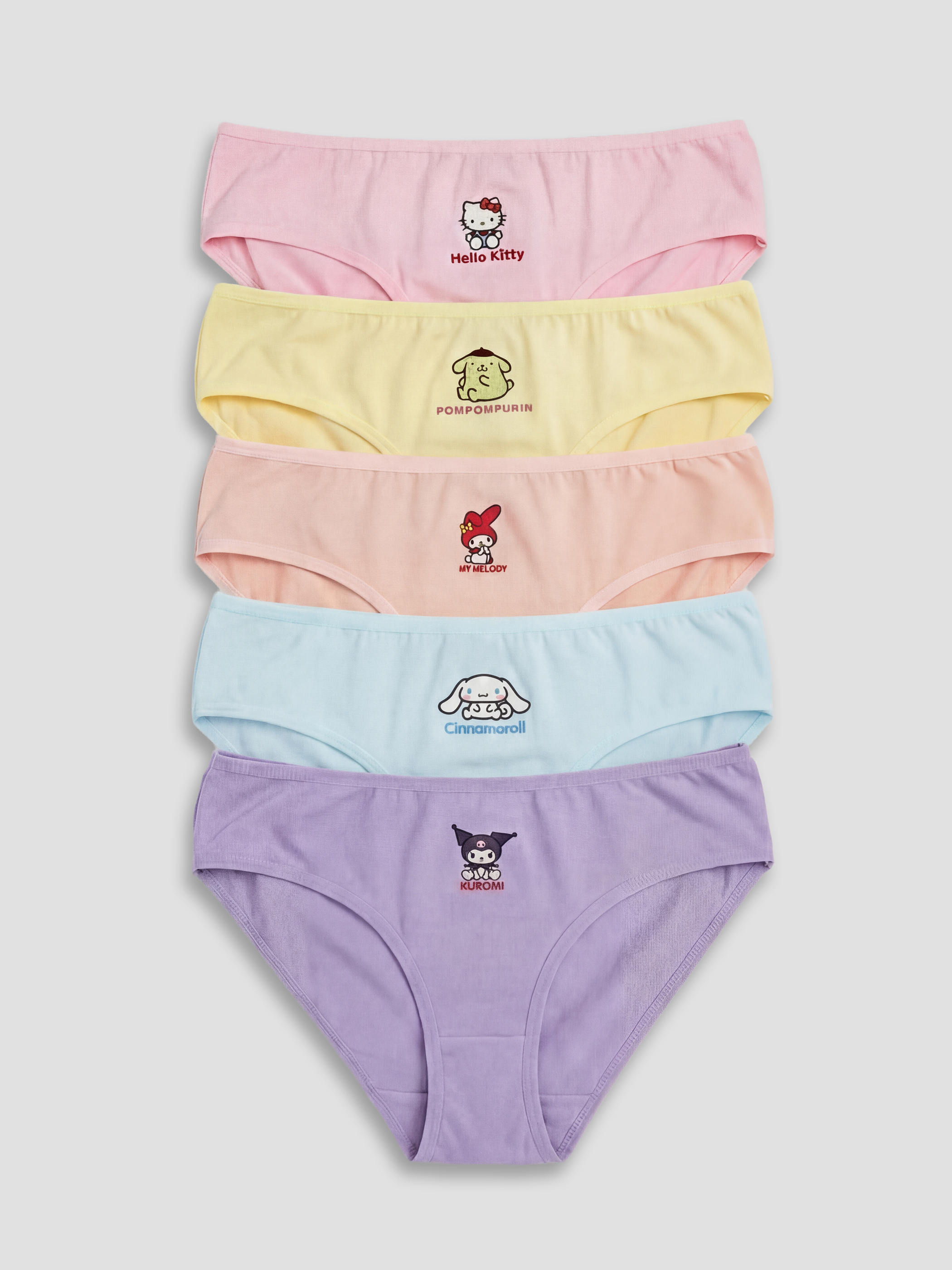 Hello Kitty Imprimé Culotte pour Filles Lot de 5 pièces-1