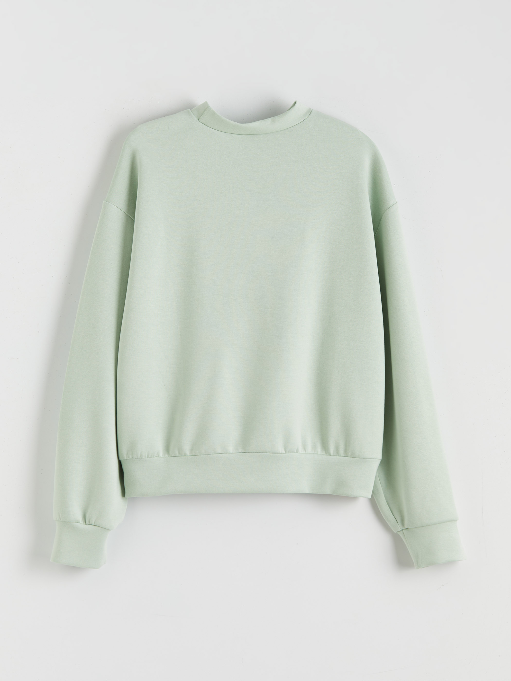 Yeşil Baskılı Kız Çocuk Soft Touch Sweatshirt-1