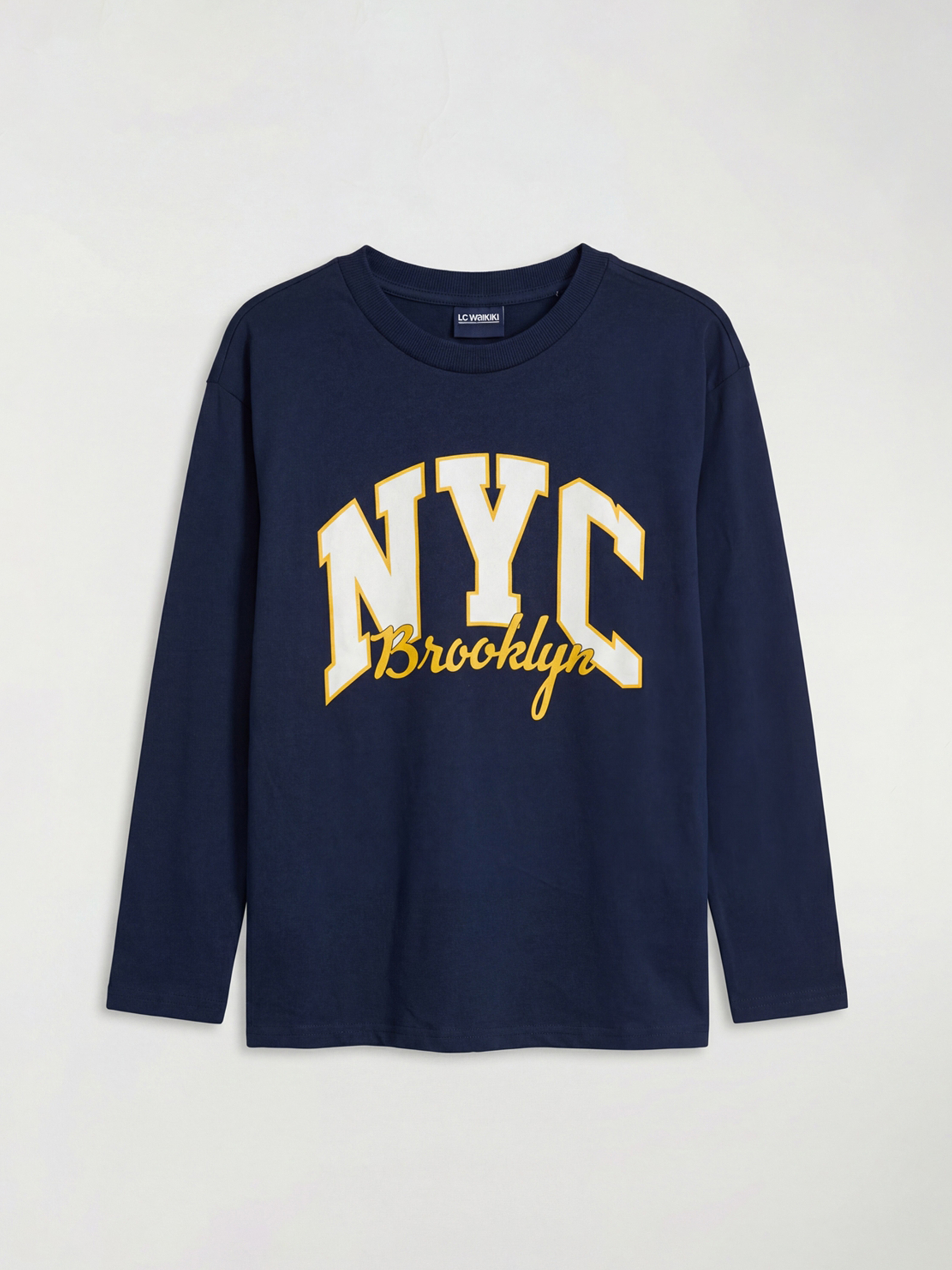 LCW Kids Crew Neck NYC Print Boy's T-Shirt - W5MT74Z4-HFK