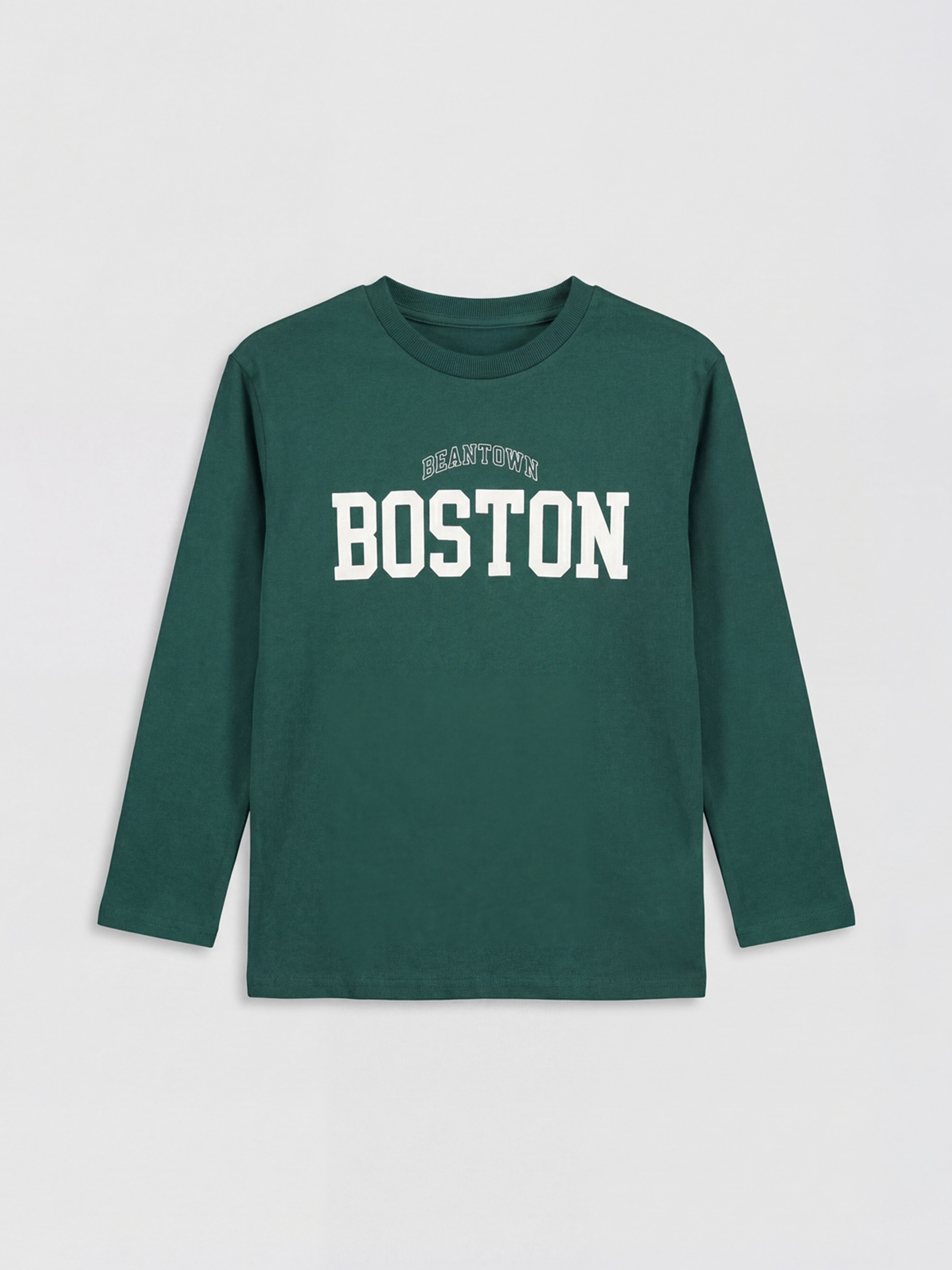 LCW Kids Boy GREEN T-Shirt - W5MU10Z4-HLW