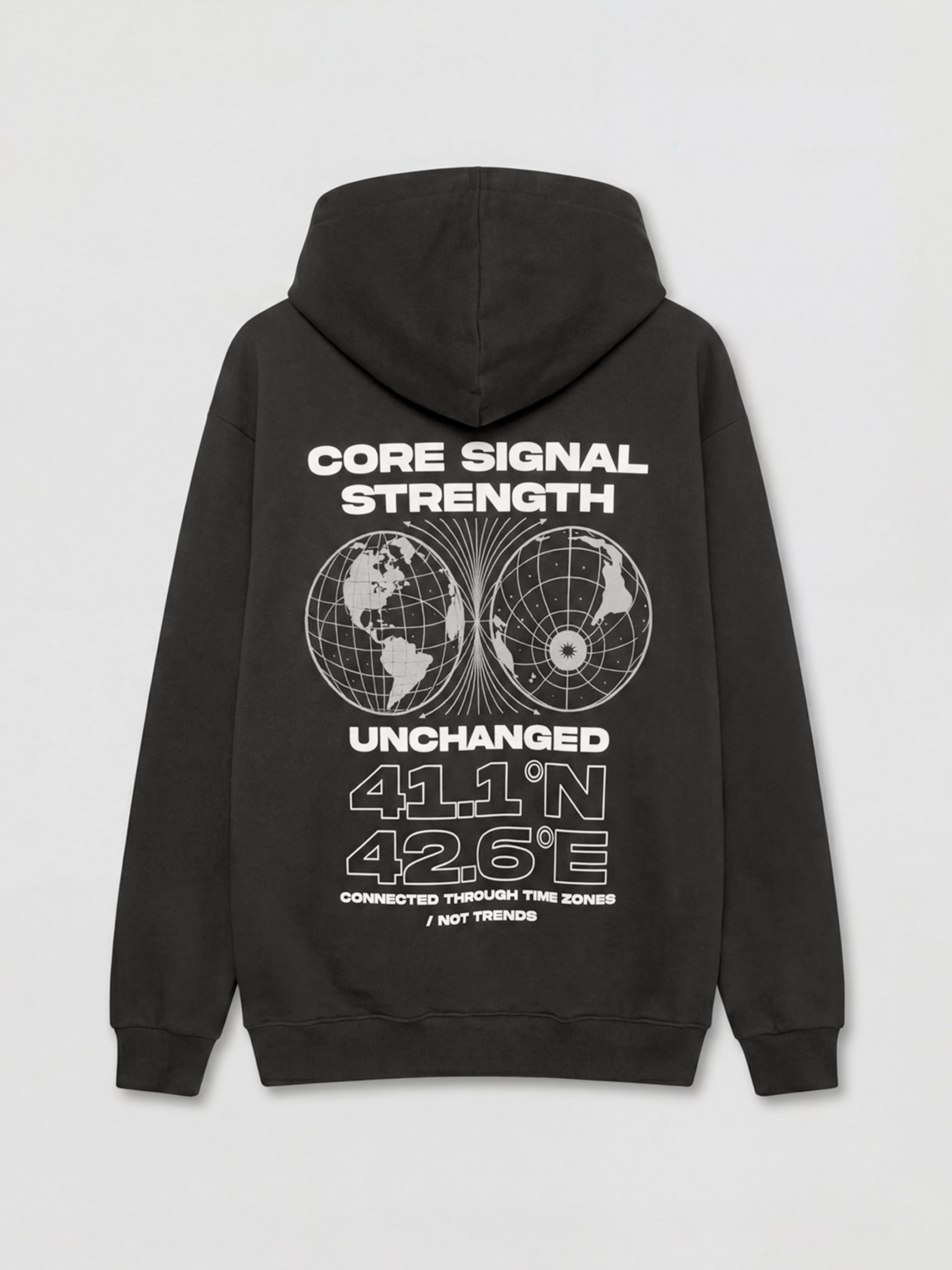 Oversized Men's Thick Hoodie with NYC Print-1