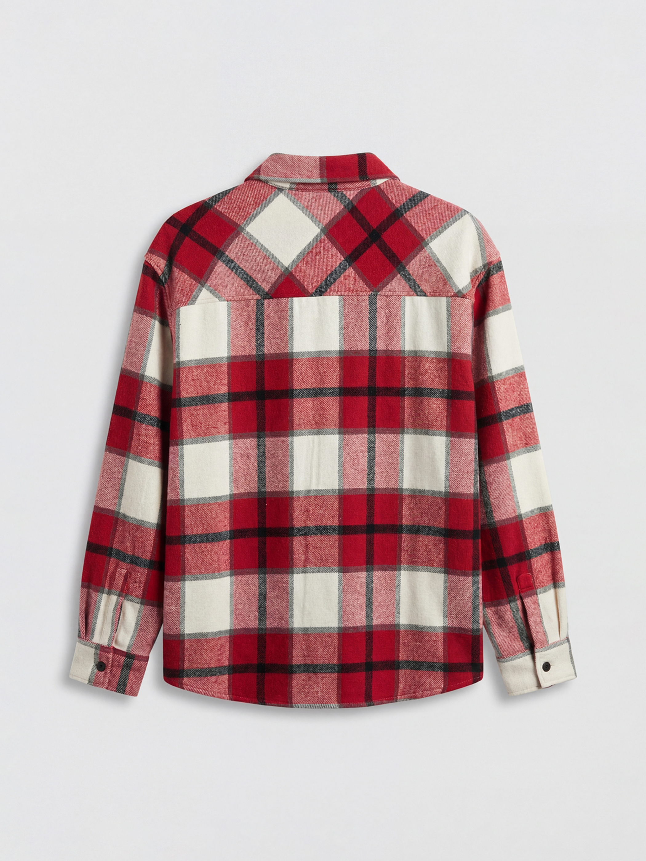Relaxed Fit Long Sleeve Plaid Men's Lumberjack Shirt-1