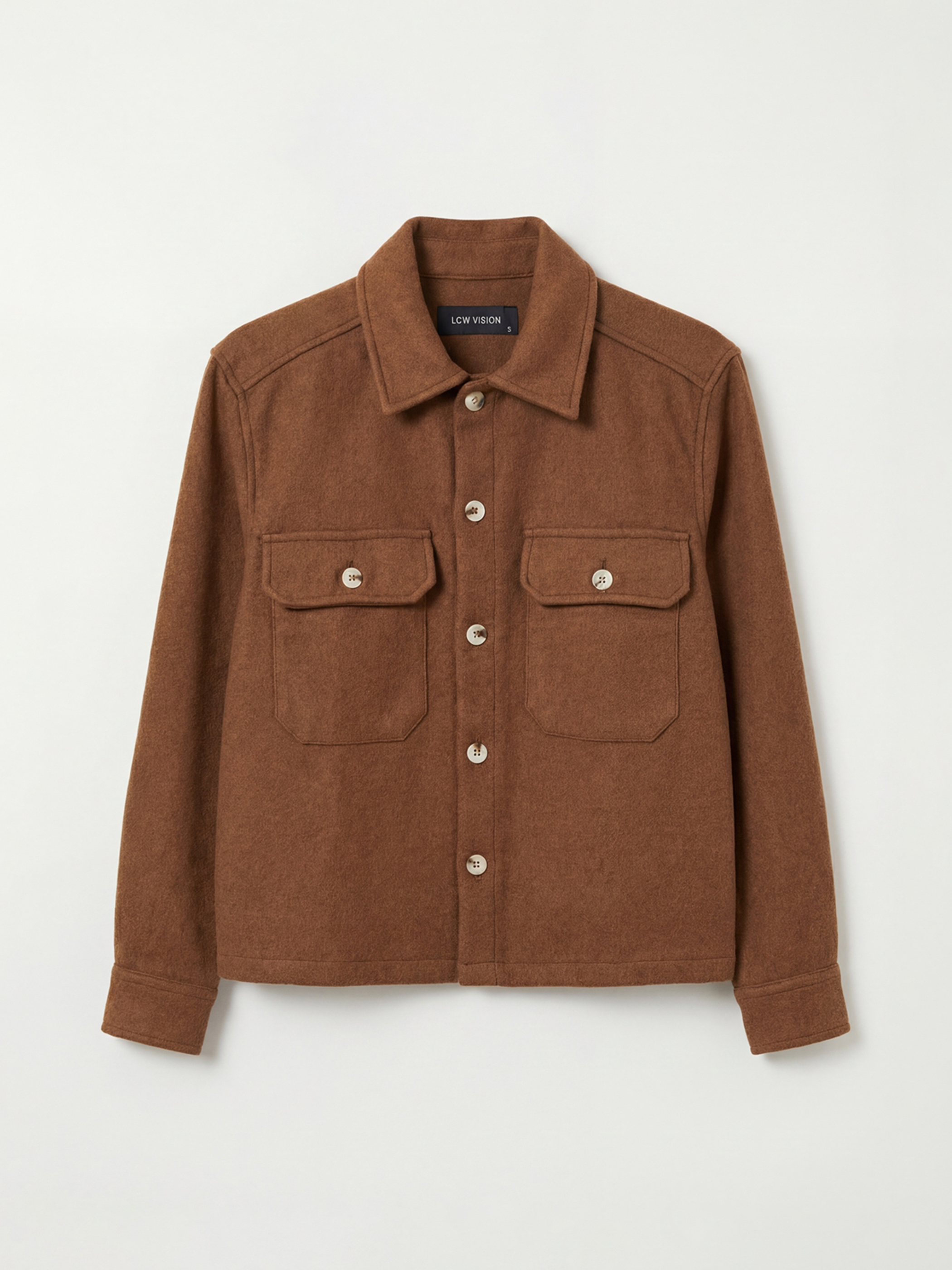 LCW Vision Man BROWN Overshirt - W5O574Z8-K6V